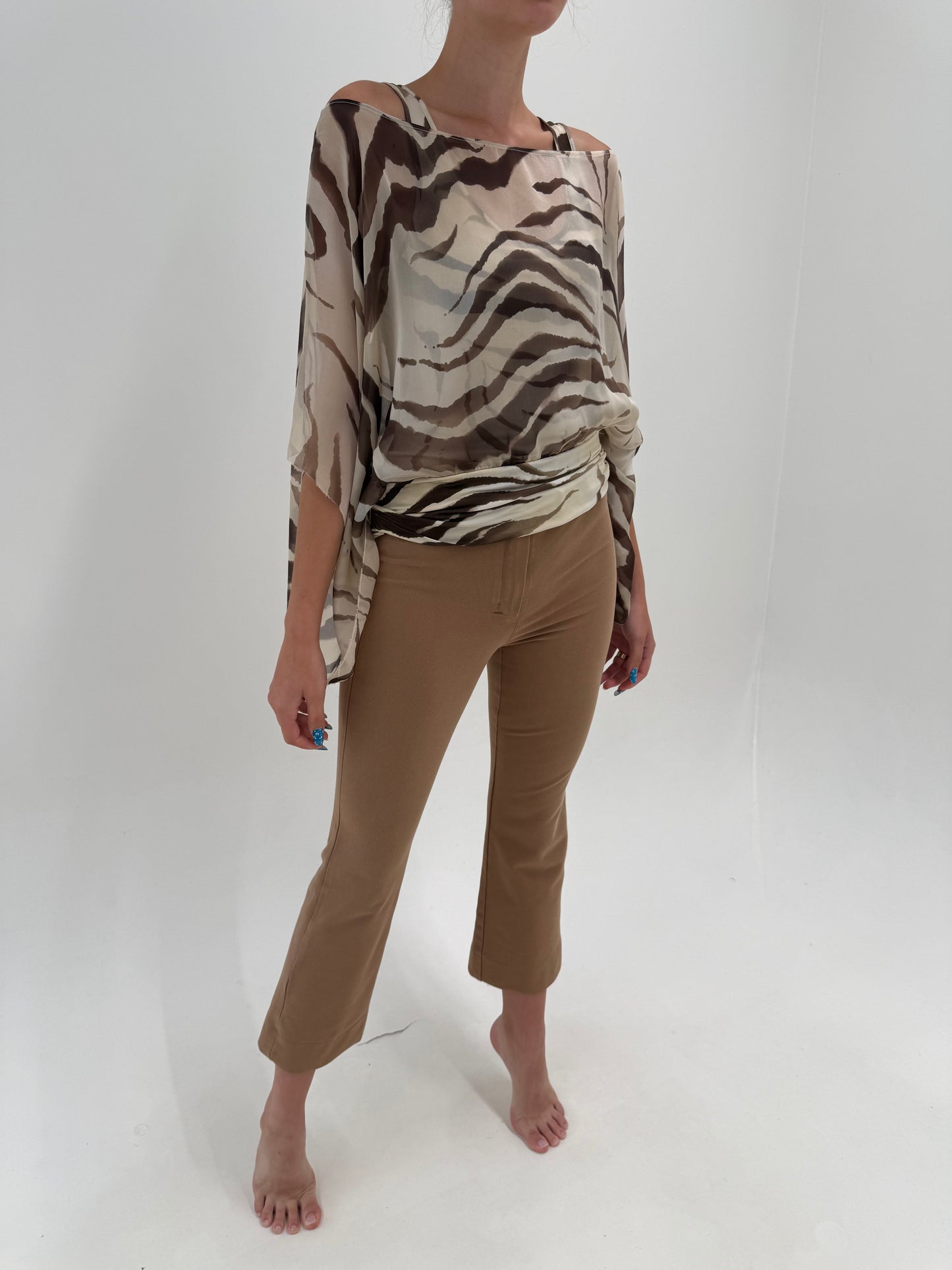 Pantaloni camel Max Mara ultra confort modelatori capri