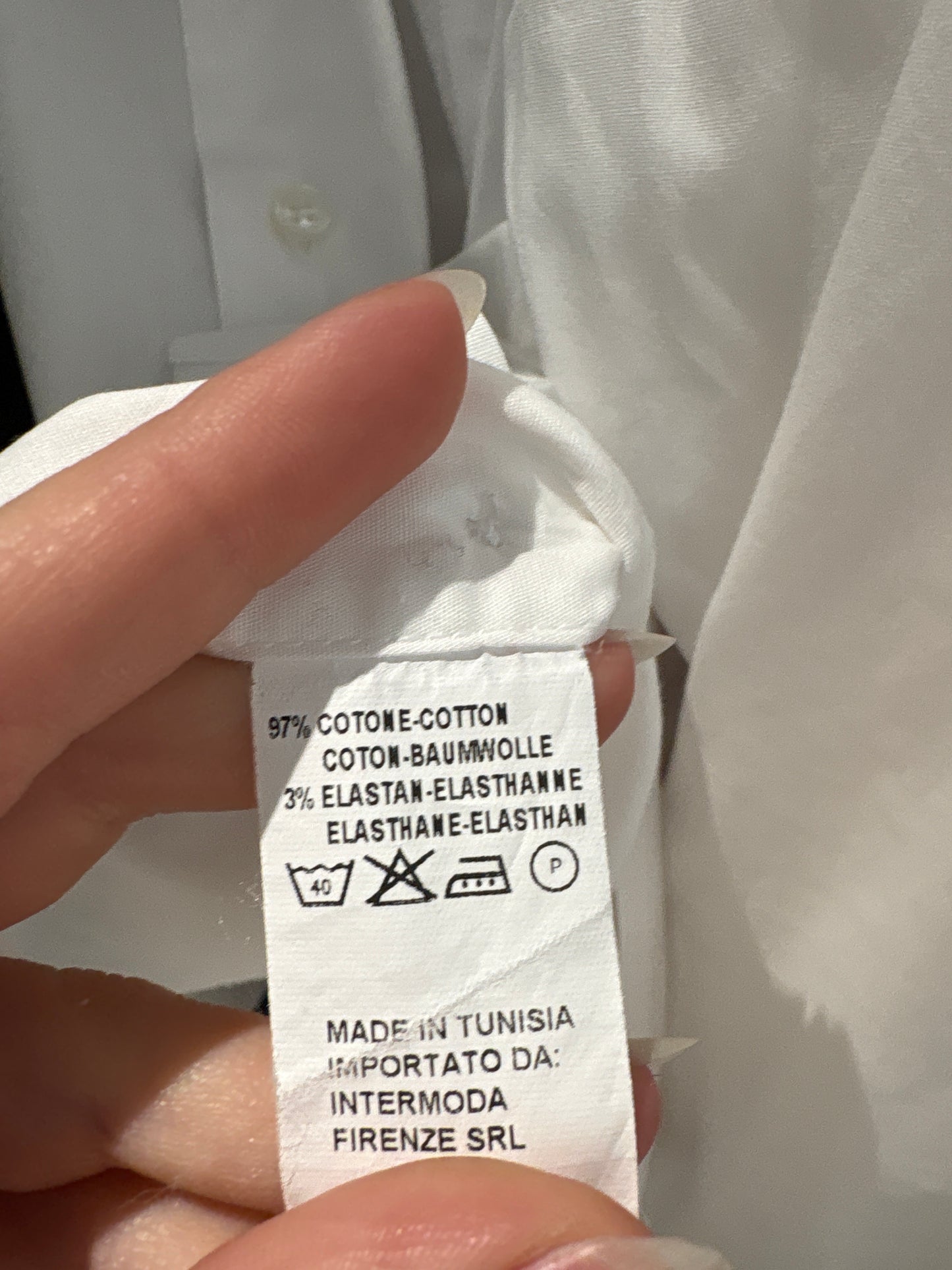 Cămașa clasică luxury Trussardi din poplin confort de bumbac