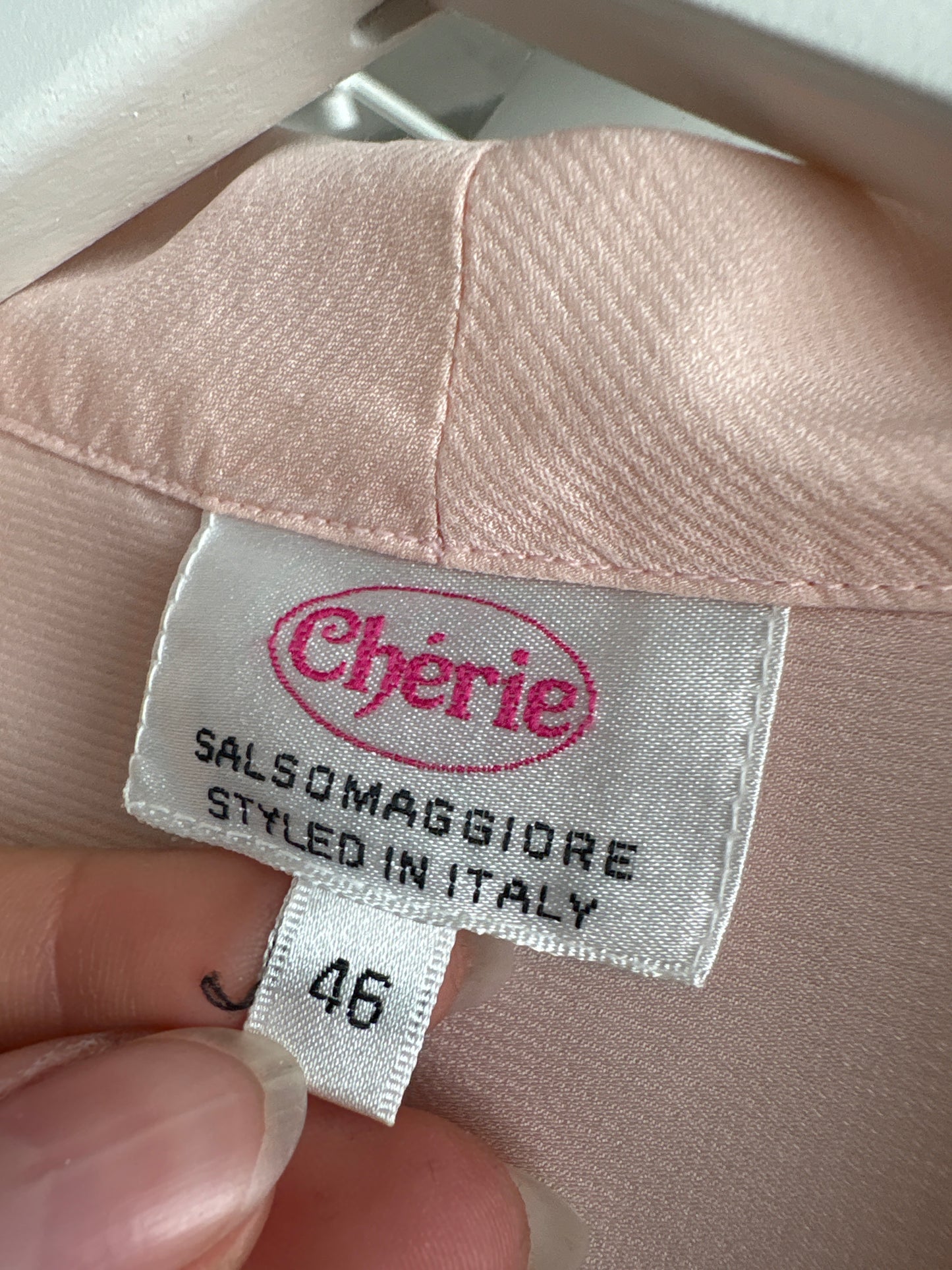 Cămașa powder Pink din mătase naturală texturată în croi oversized