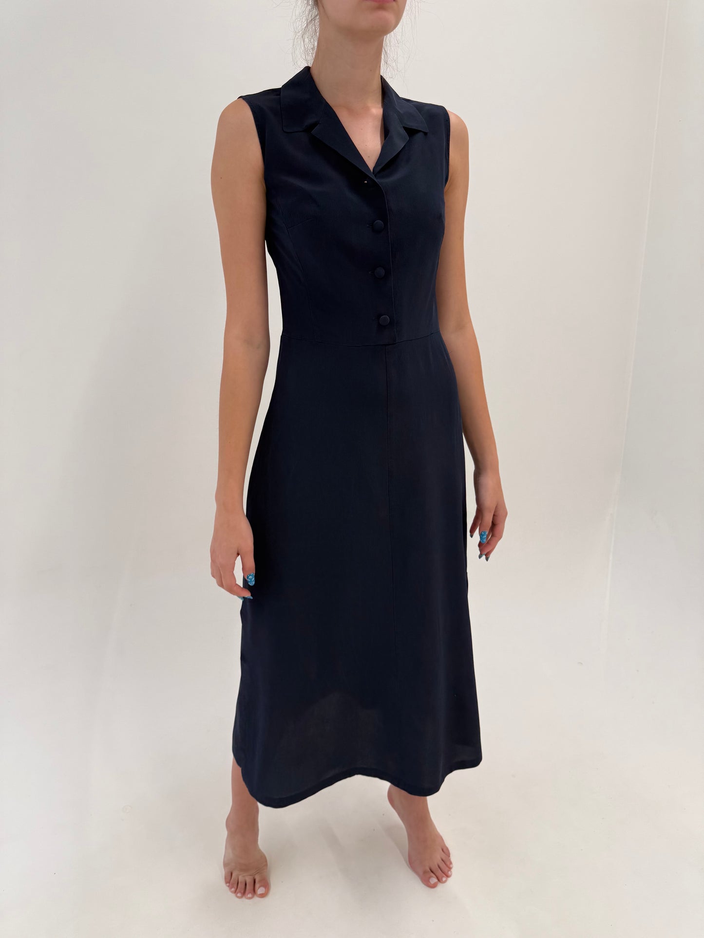 Rochie maxi Marella by Max Mara din mătase naturală în croi atemporal