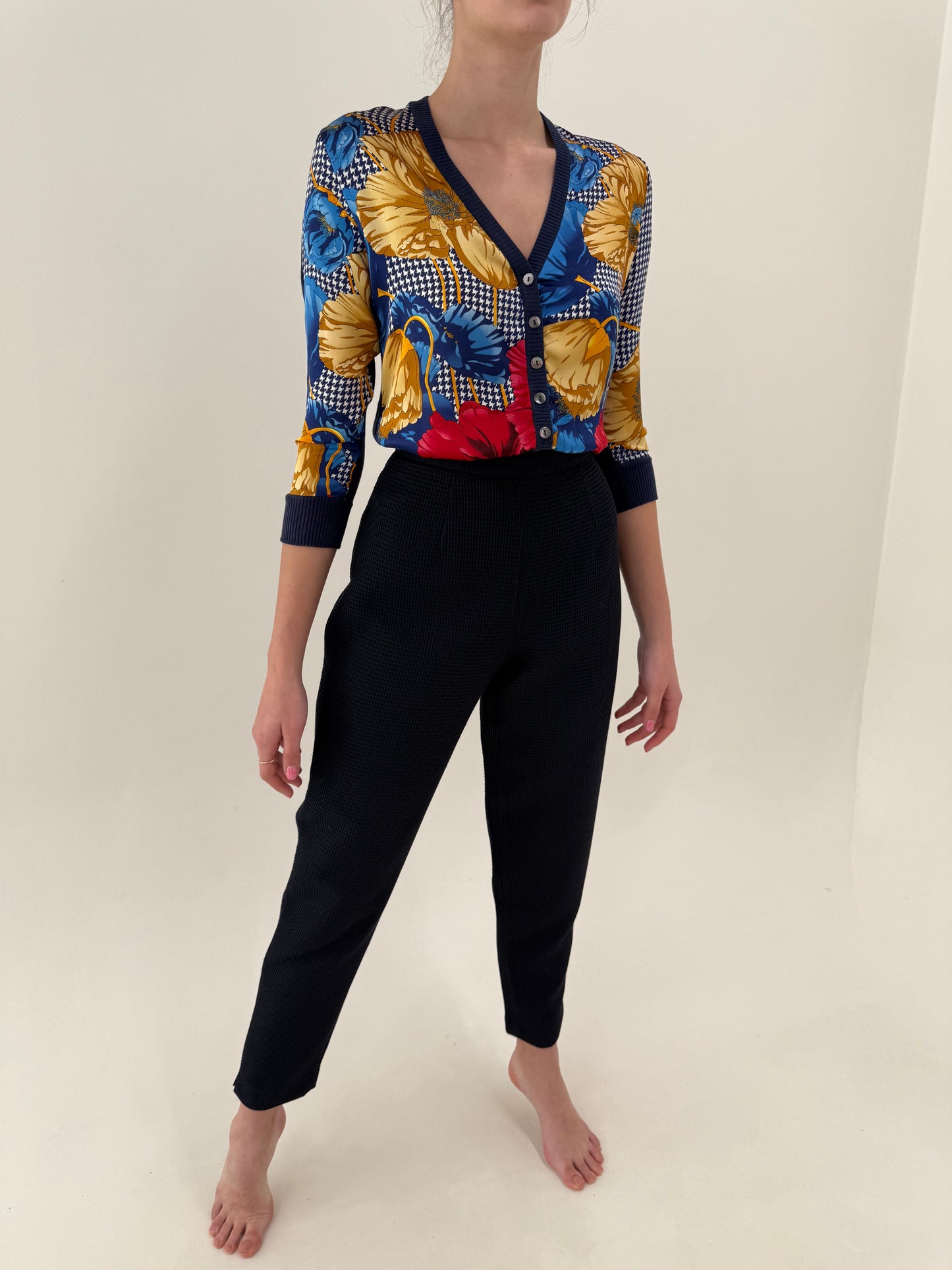 Costum italian high end din seersucker de bumbac plin texturat