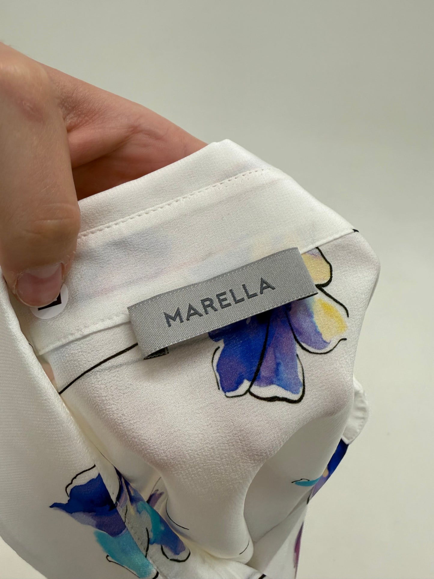 Cămăși Marella by Max Mara noi din mătase naturală cu print floral