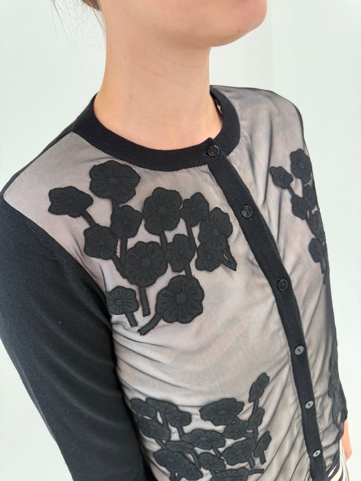 Cardigan Max Mara spectaculos din lana și mătase naturală