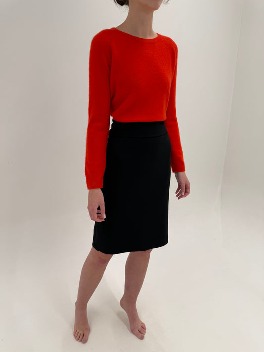 Fustă Max Mara din twill de lana extrafina de la zi la seară