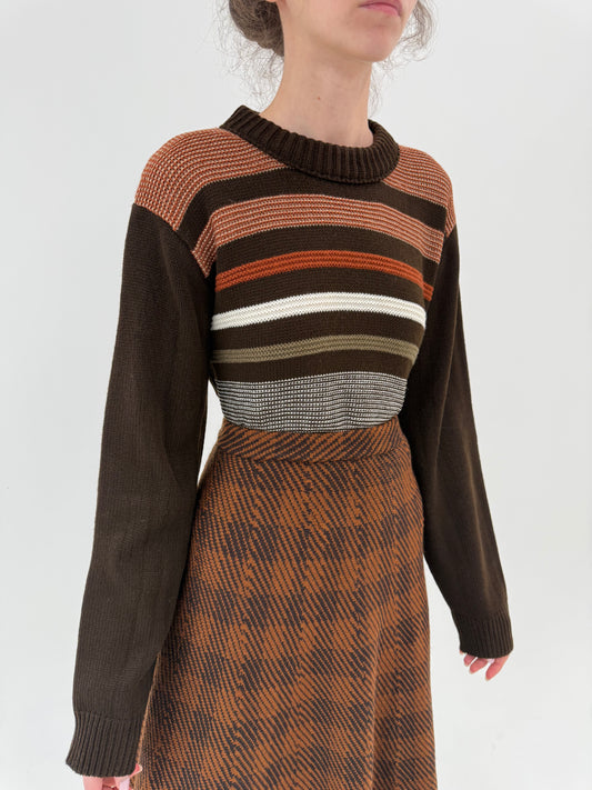 Pulover texturat în nuanțe superbe din lana merino extrafina groasă