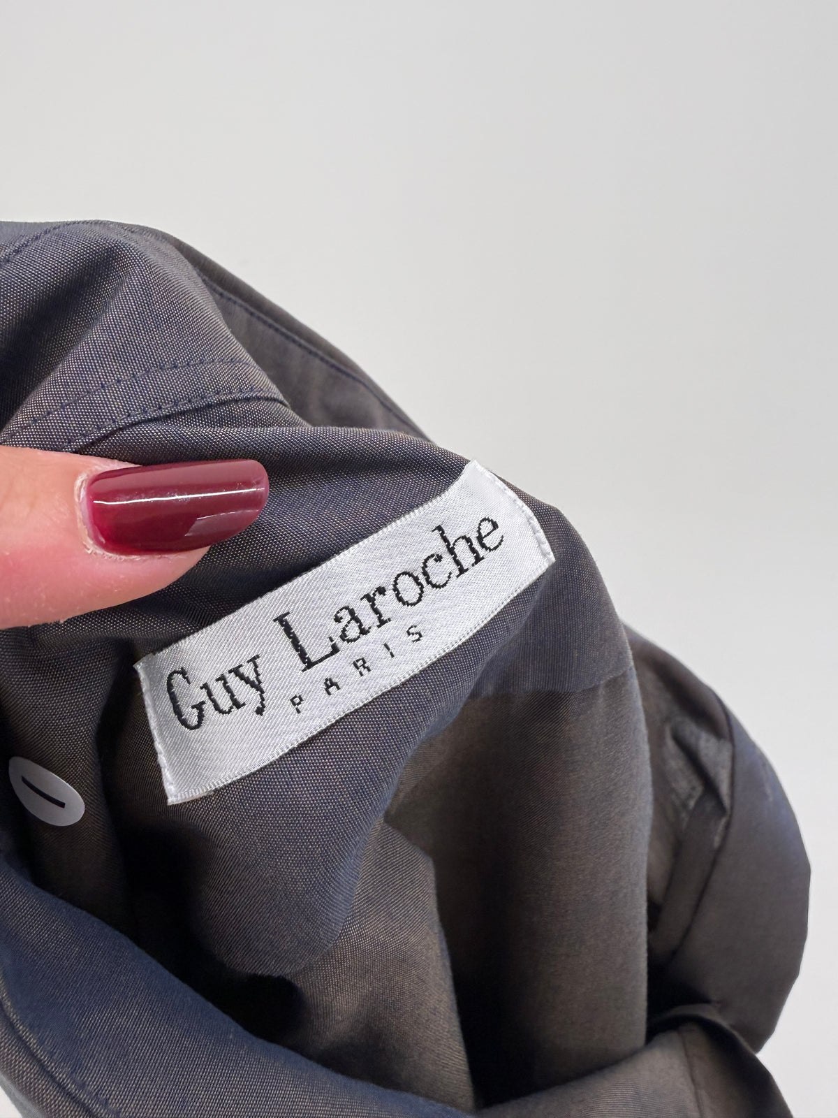 Cămașa luxury Guy Laroche plus size din poplin excepțional perlat de bumbac plin