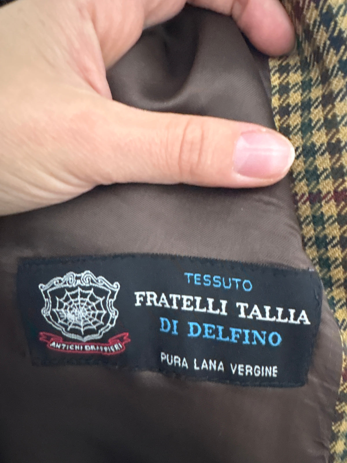 Sacou de brand luxury italian Tombolini  din tweed excepțional de lana