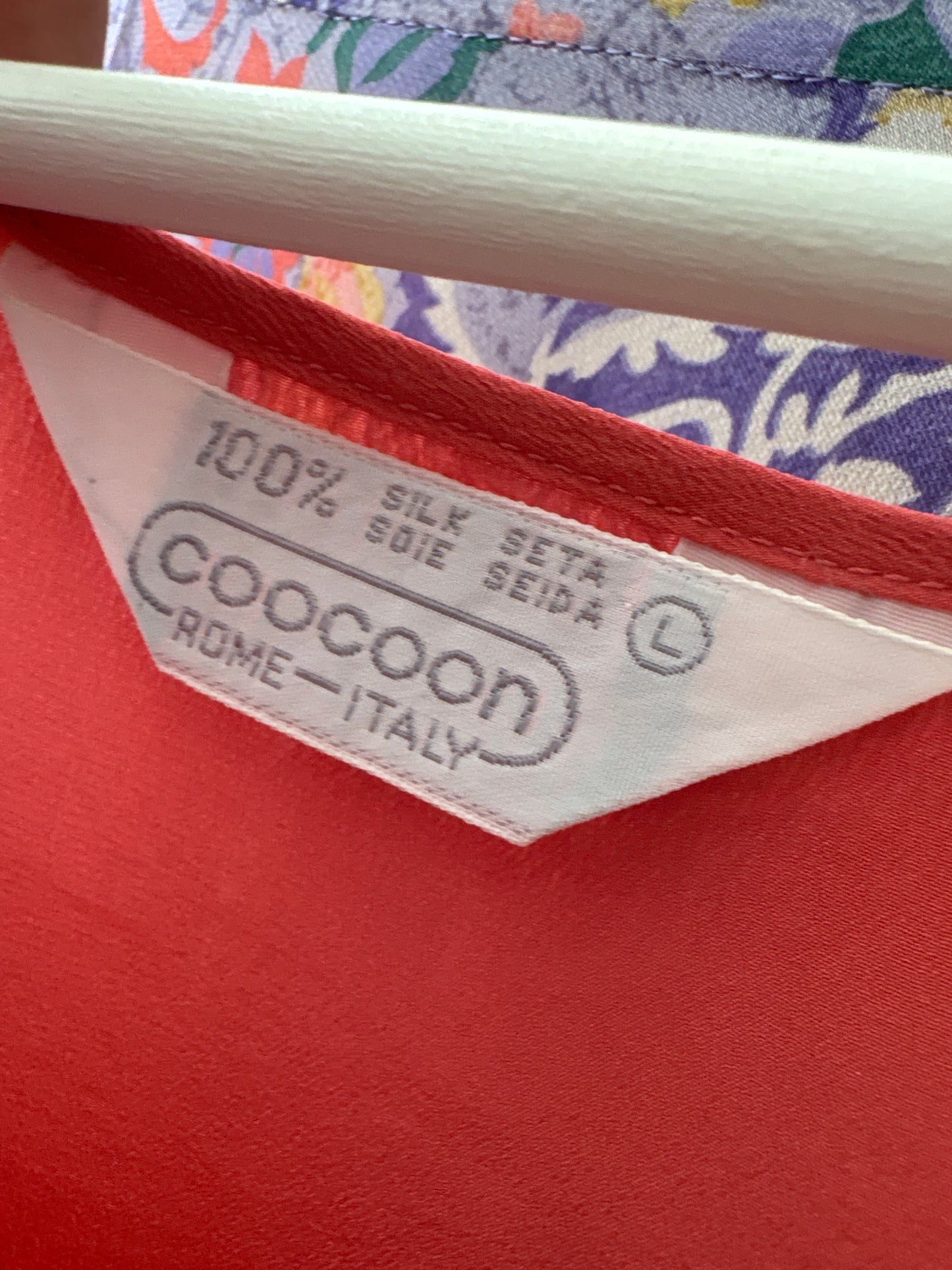 Top Italian din mătase naturală in croi minimalist