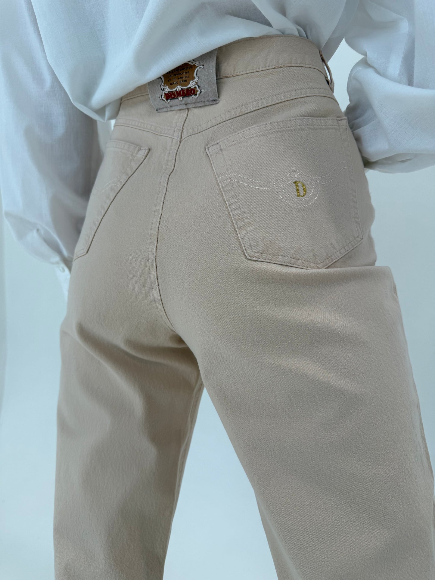 Jeans camel petite de vară din bumbac ultra confort modelator