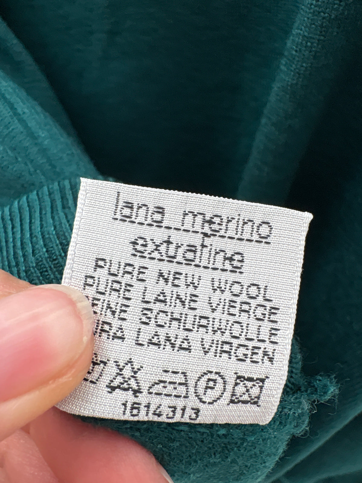 Maleta dark real petite din lana merino extrafina pura certificată