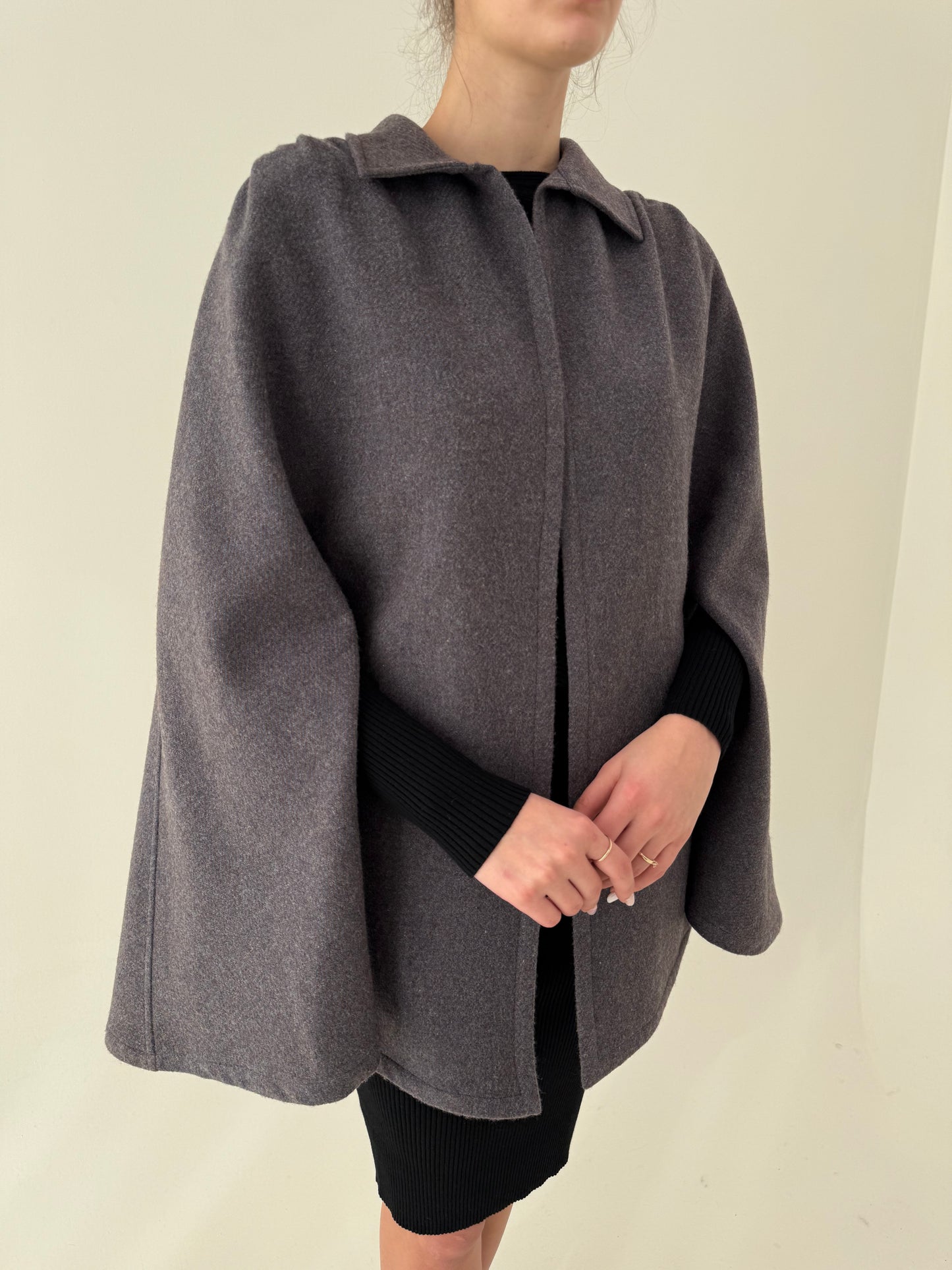 Capa vintage dusty lavender din lan extrafina