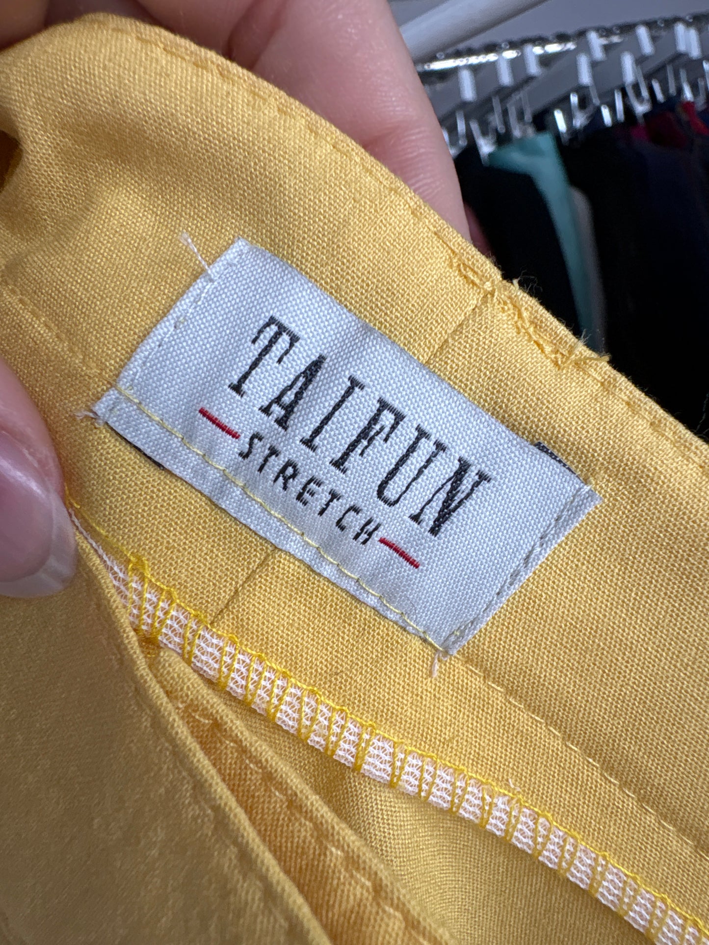 Pantaloni vintage de vară butter white din vâscoză cu elastan ultra confort