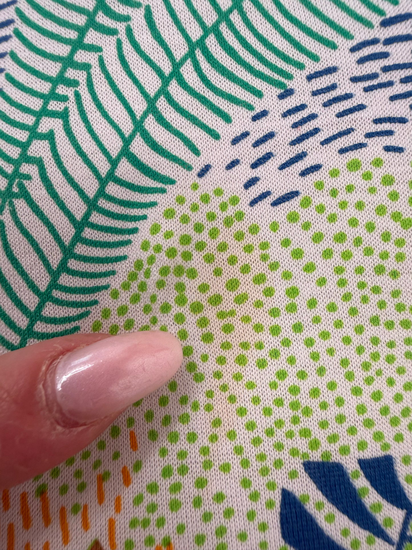 Rochie maxi cu print organic din panzica de bumbac ușor elastică confort
