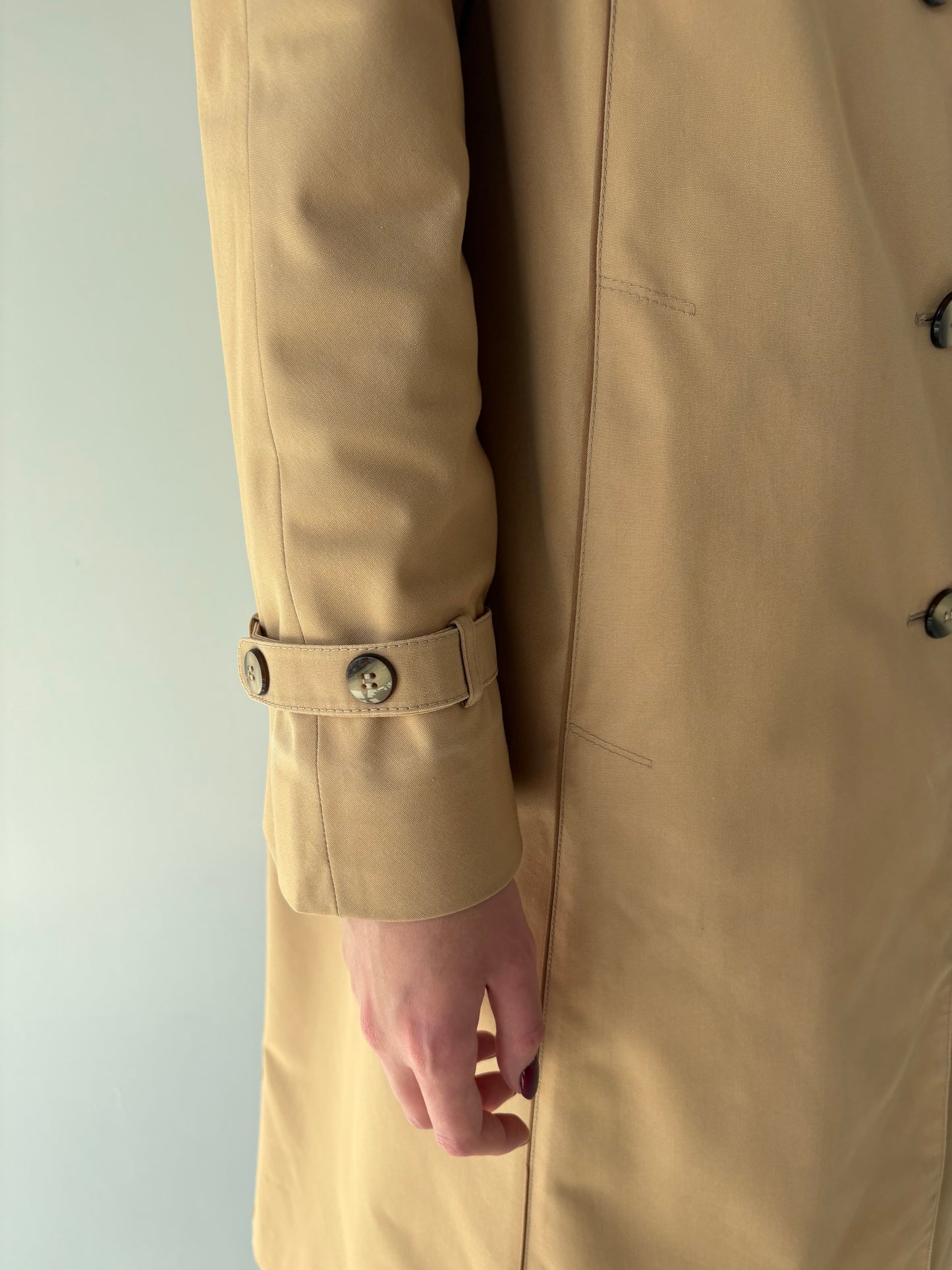 Trench old vintage camel impermeabil anii 70