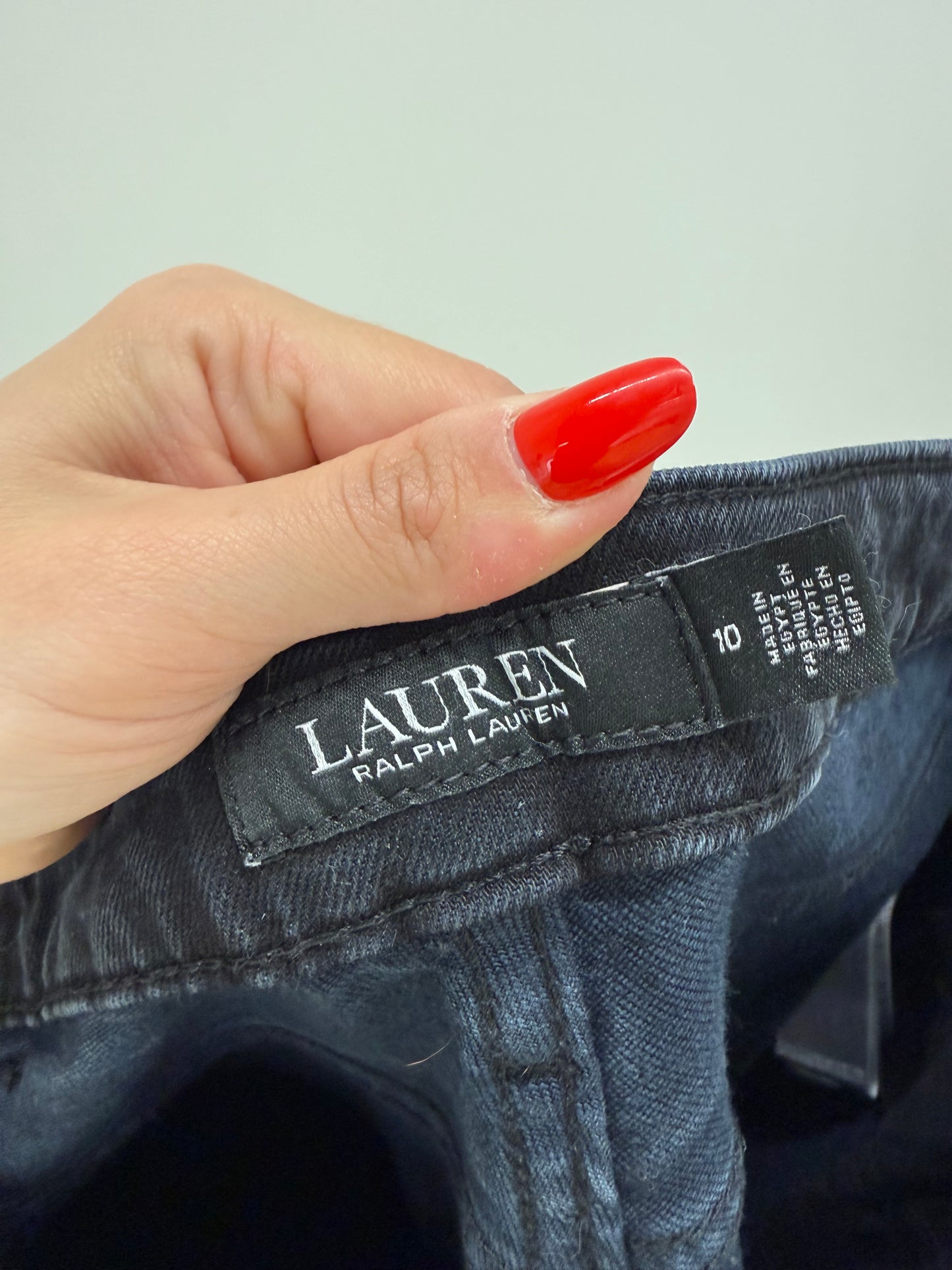 Jeans tall Ralph Lauren evazați modelatori dark wash