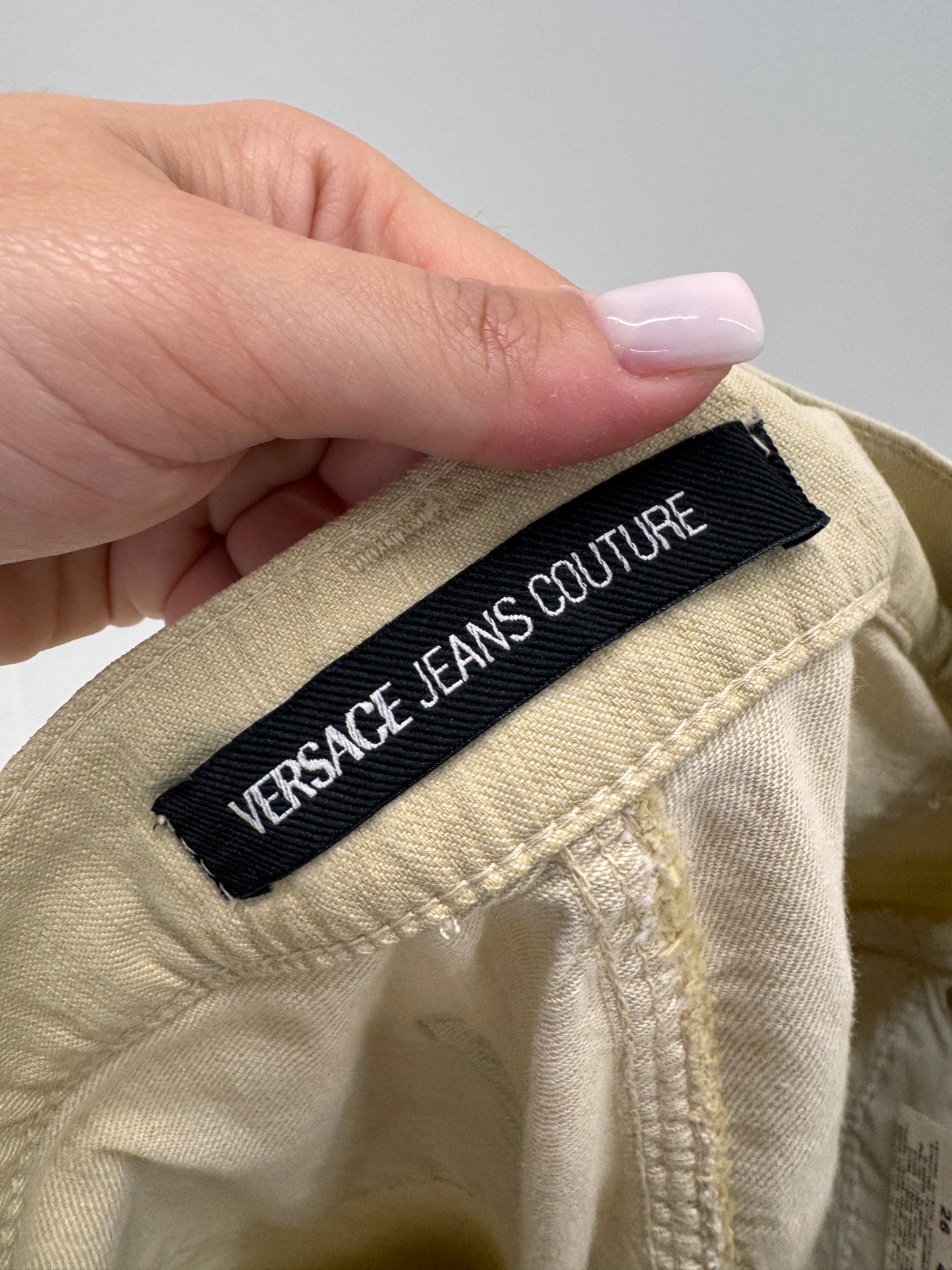 Jeans vintage Versace petite camel de vară ultra confort modelatori