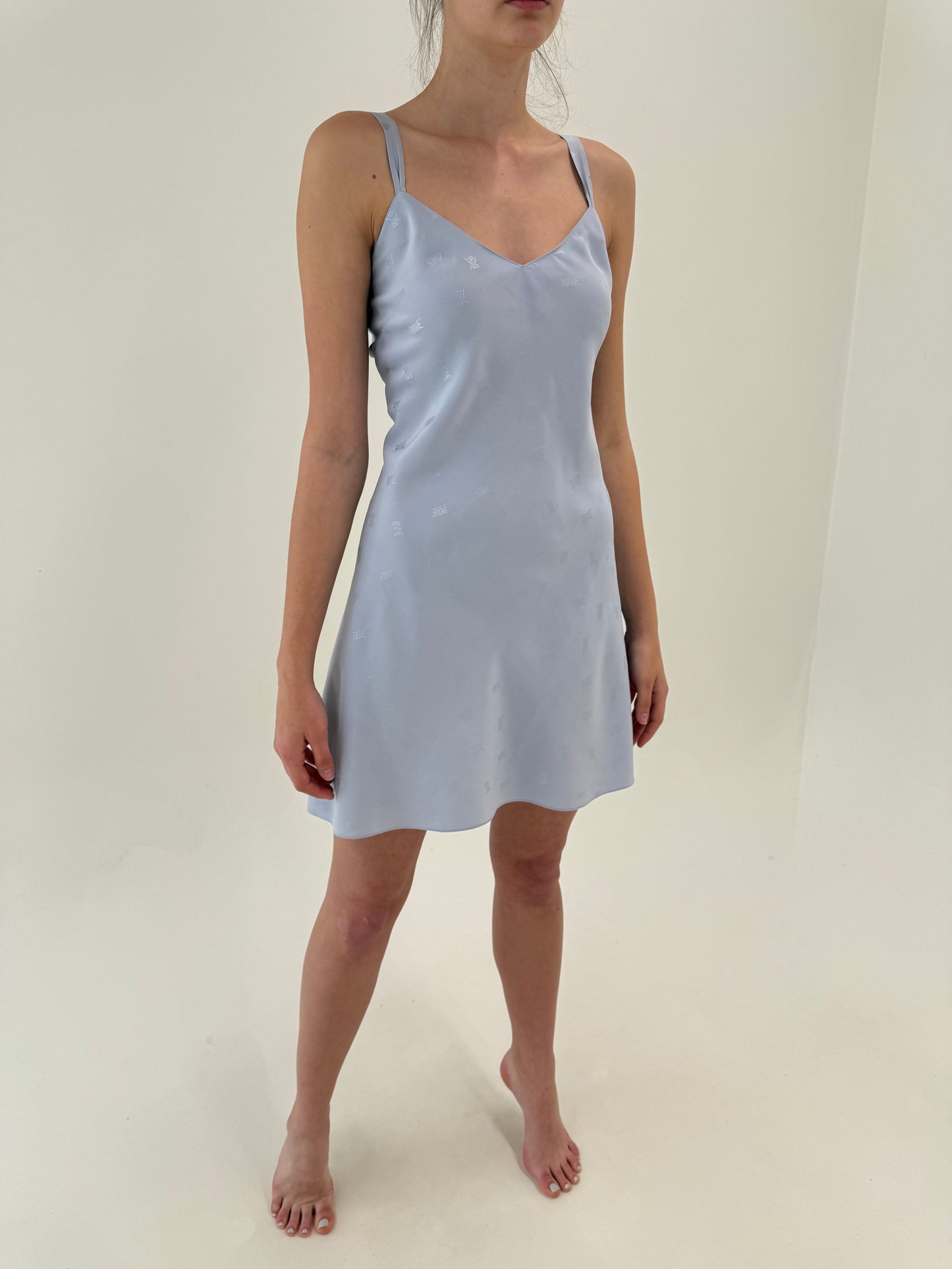 Rochie / furou din mătase naturală și over gray