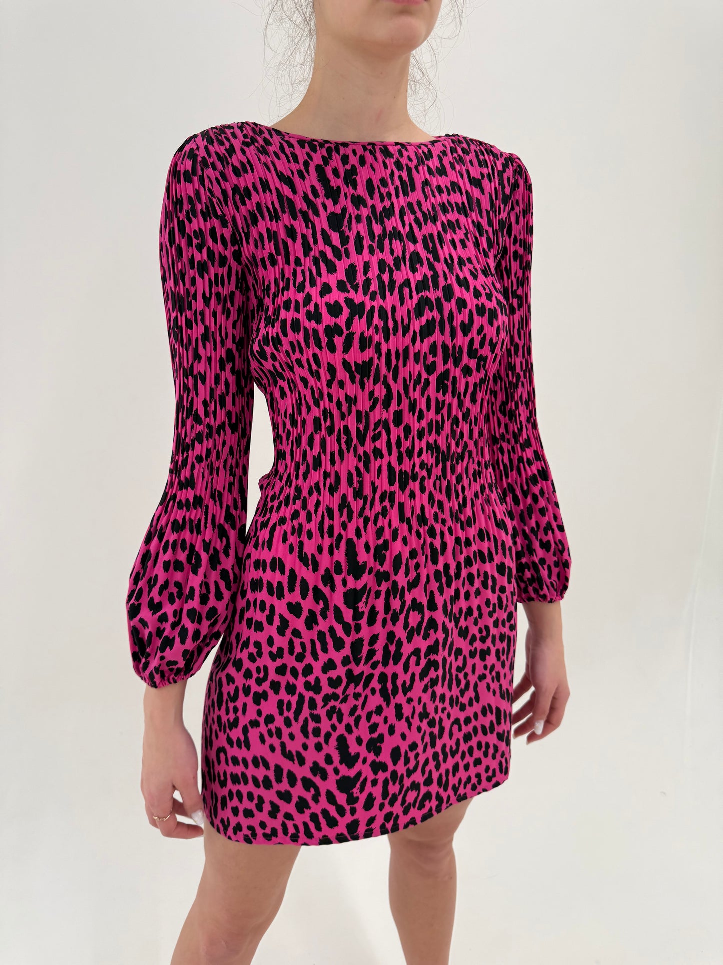 Rochie mini Maje cu animal print stilizat