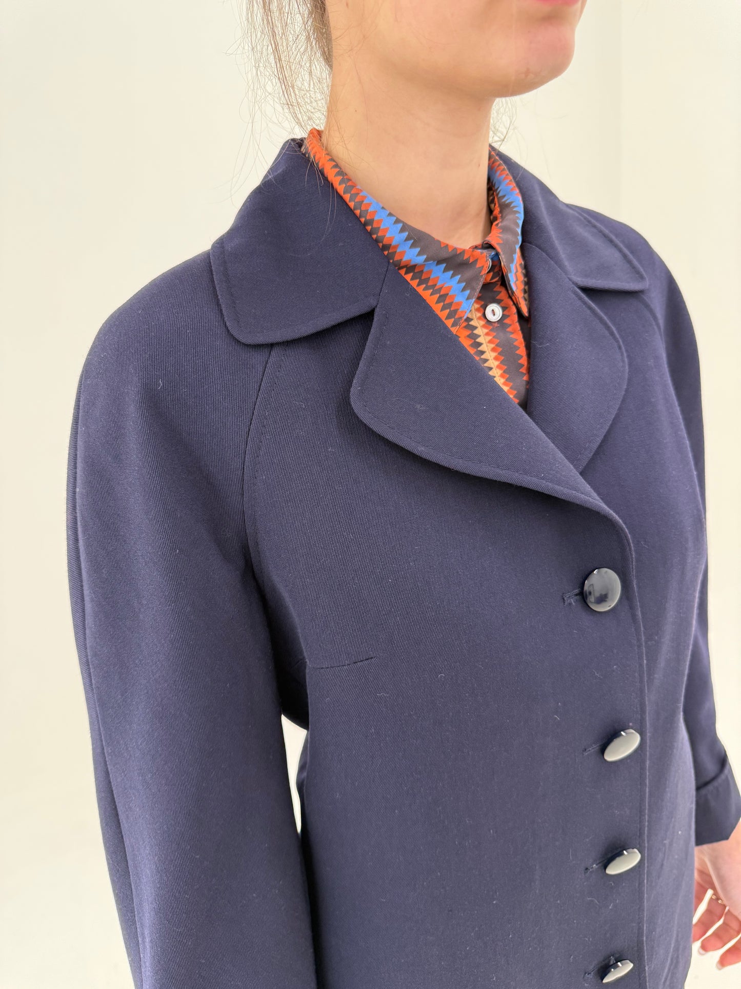 Sacou vintage din stofă luxury worsted a la Jackie Keneddy