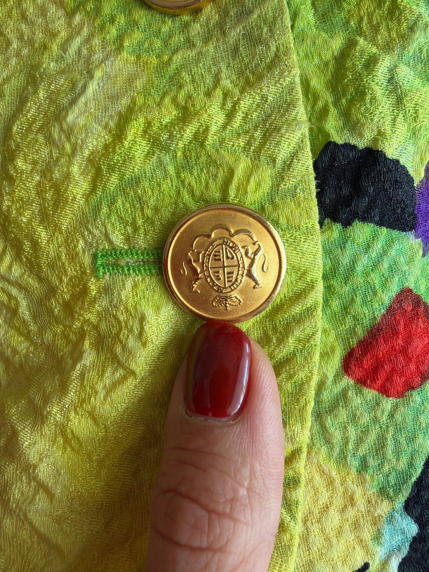 Sacou vintage de colecție Versace început de ani 90 cambrat din mix de mătase naturală