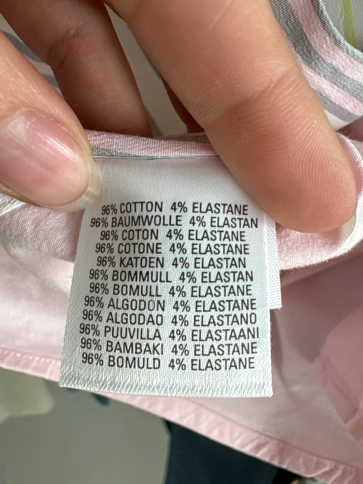 Cămașa Burberry powder pink cu dungi