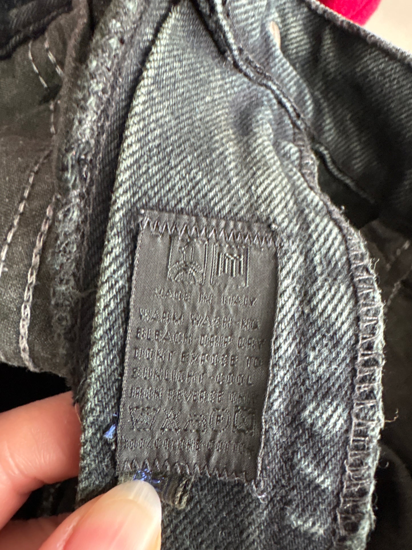 Jeans vintage Valentino dark wash tall mom fit