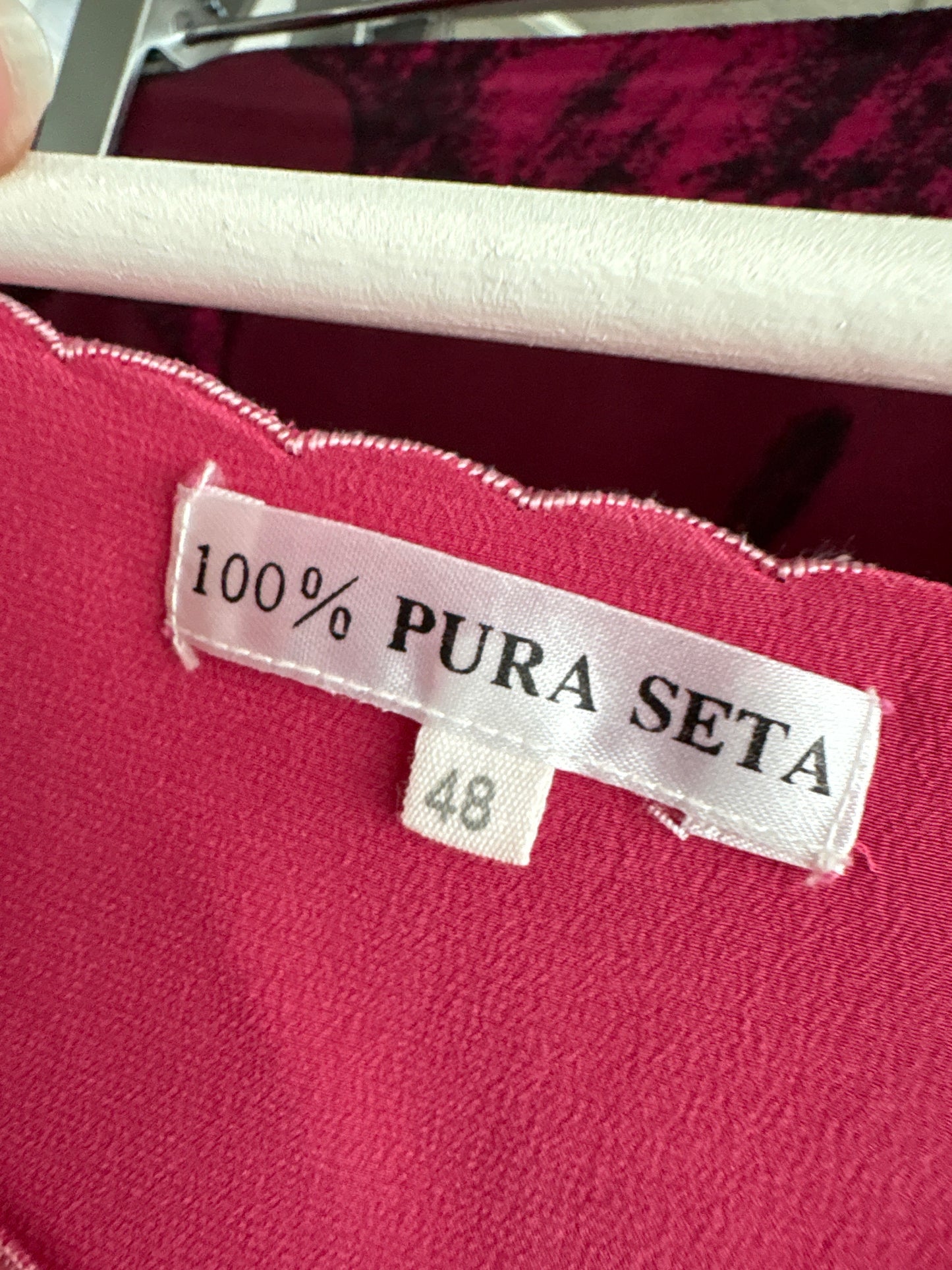Top vintage bijuterie brodat manual din mătase naturală