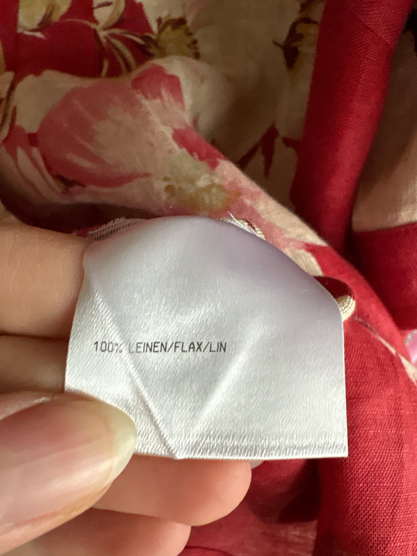 Cămașa de brand super premium cu print florid superb whine red din in excepțional