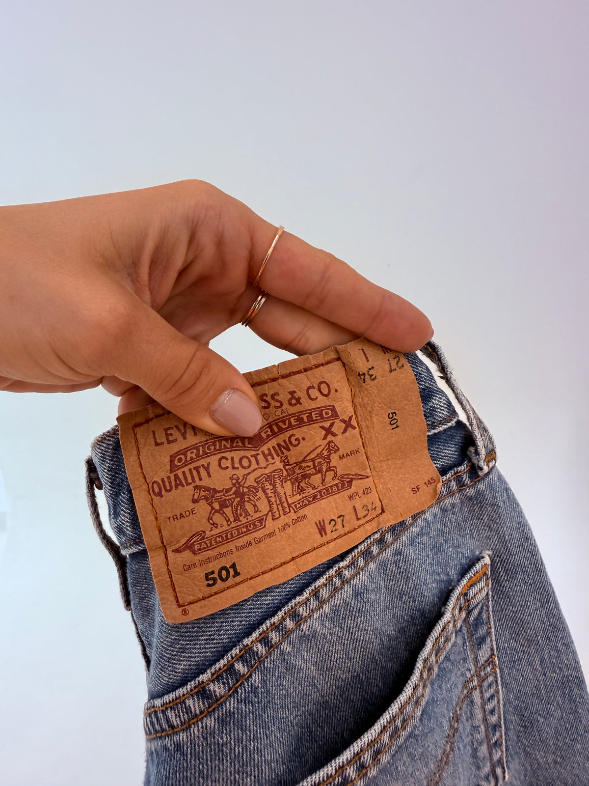 Jeans vintage Levi’s 501 tall classic wash