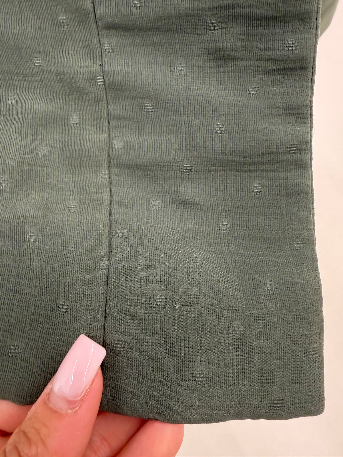 Palton sartorial italian din matlasé de mătase naturală dusty green de designer