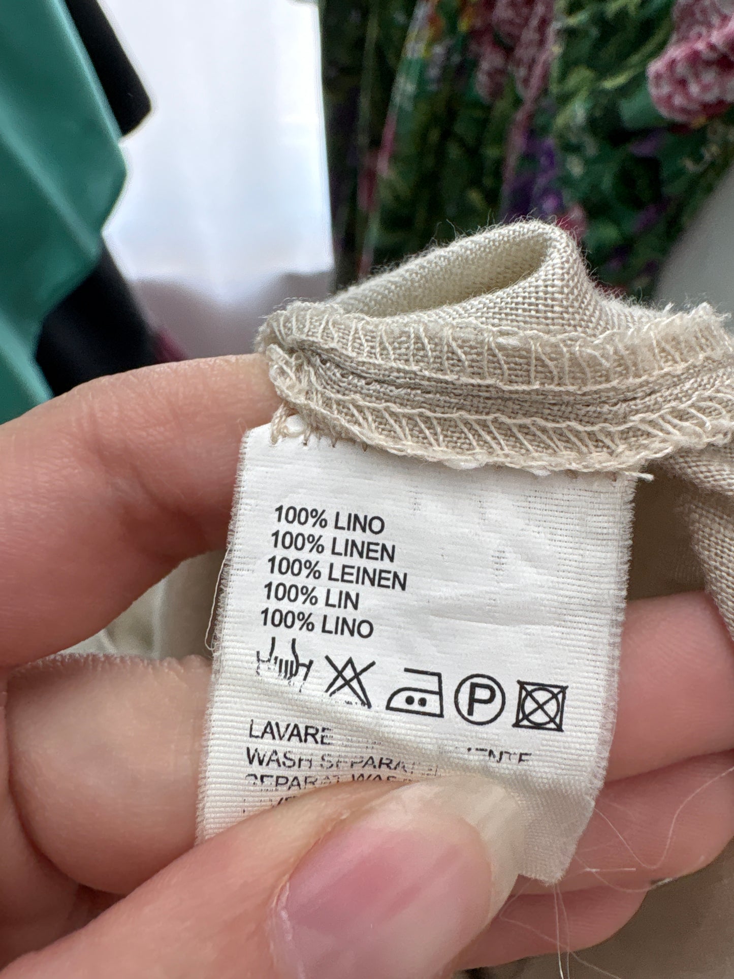 Pantaloni camel italienești din in premium cu talie reglabilă