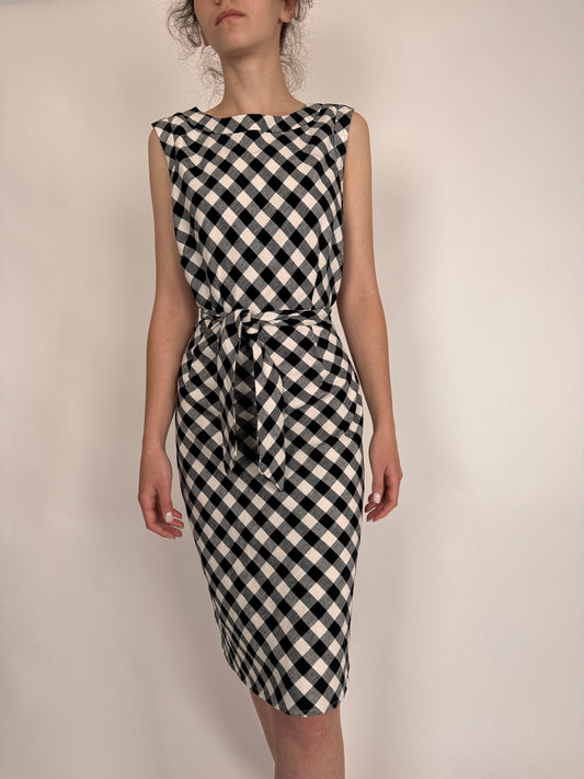 Rochie de brand super premium Hobbs gingham cu talie reglabilă