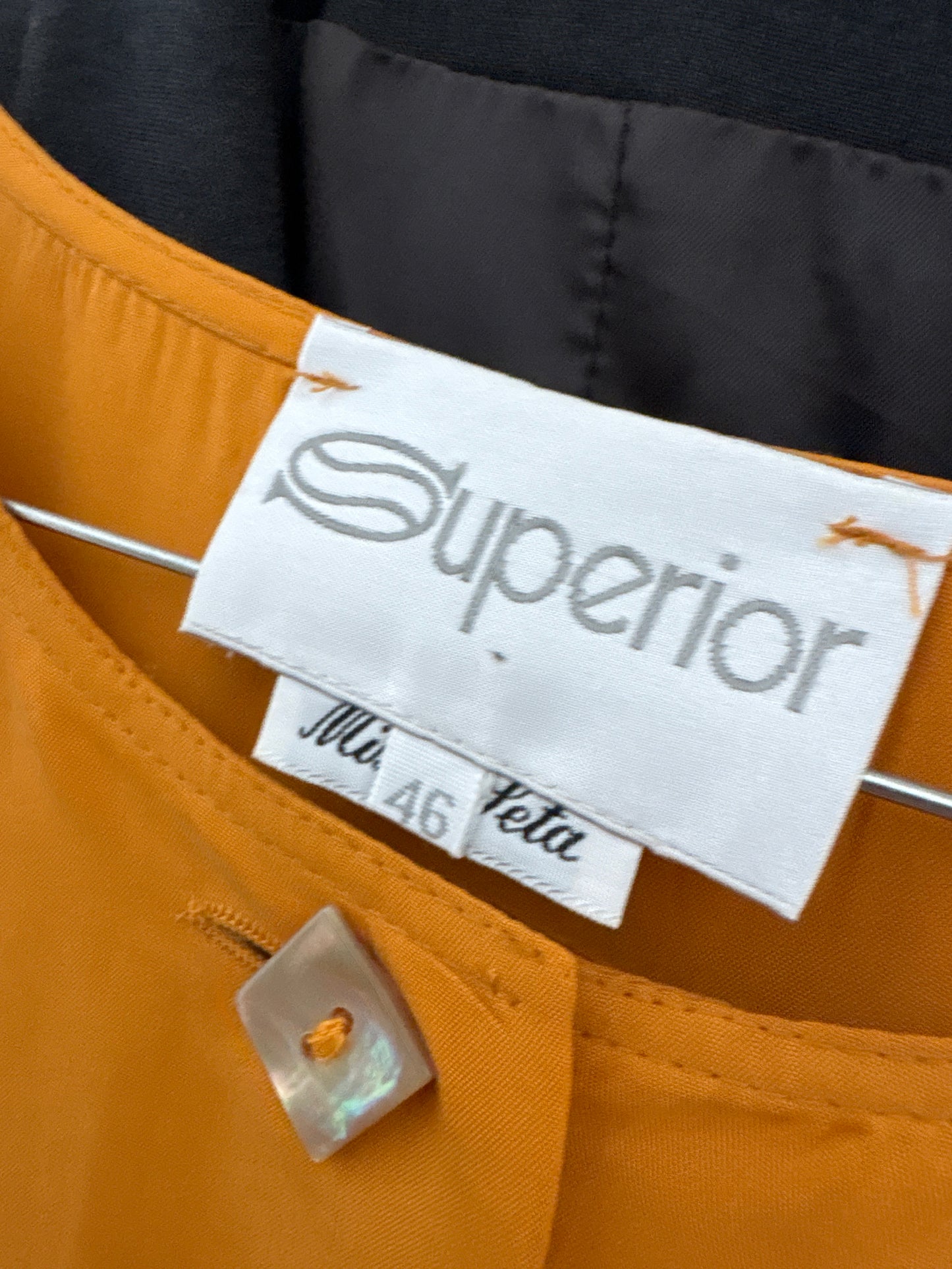 Rochie italiană saffron yellow din mătase naturală și vascoza