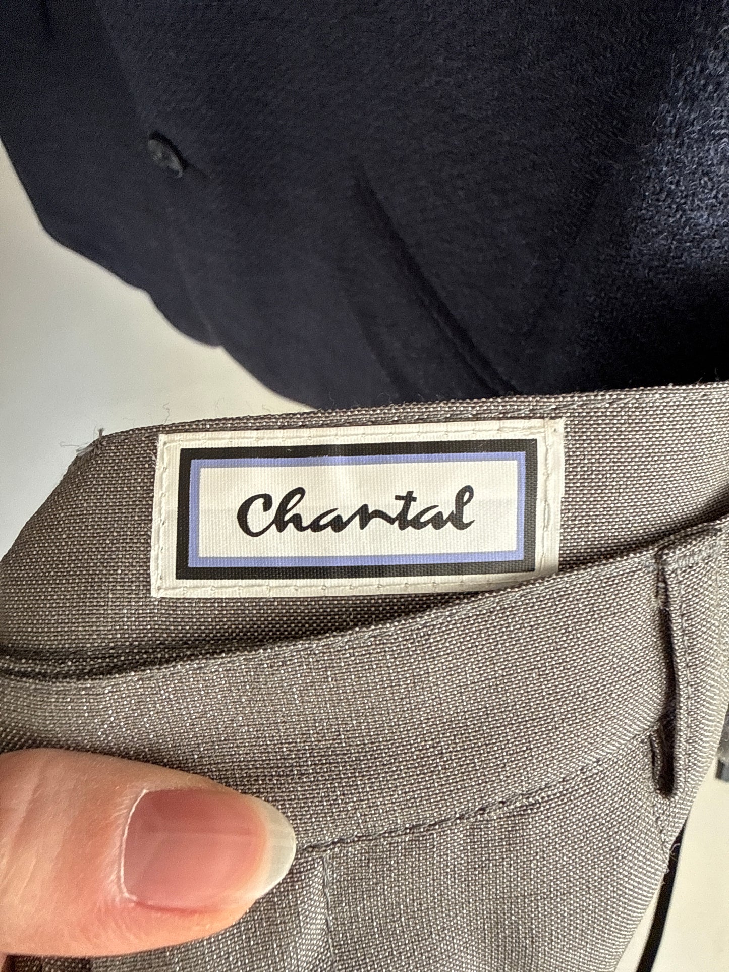 Pantaloni tall cu talie ultra înaltă elastică de la zi la seară din stofita ușor lucioasă