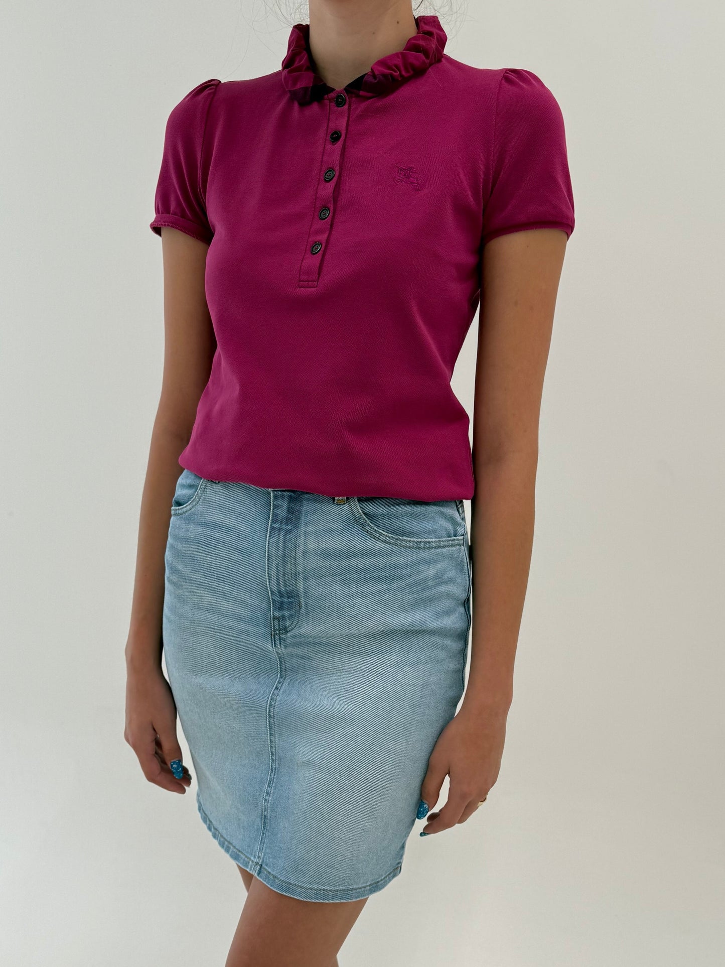 Fustă Hugo Boss din jeans ultra confort modelator