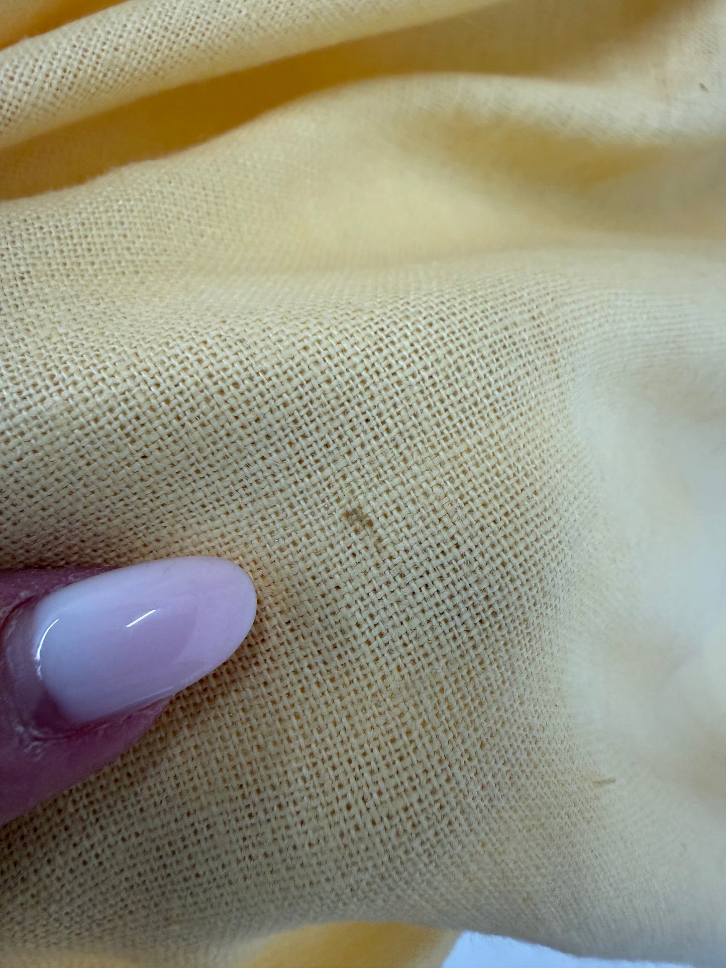 Rochie vintage maxi din pânză grea excepțională butter yellow cu corsaj