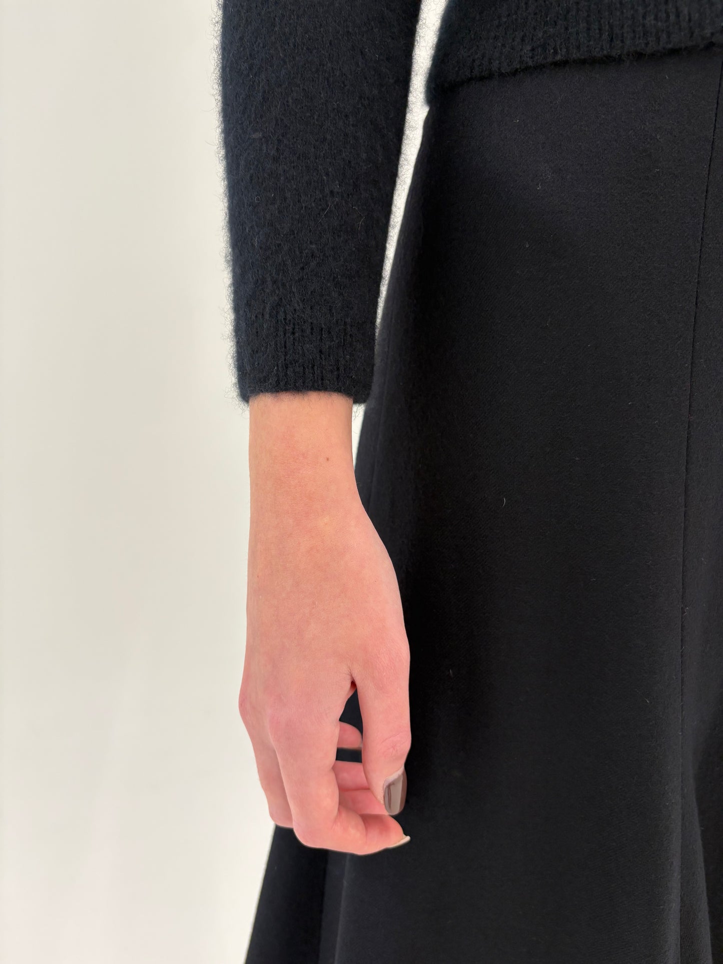 Cardigan negru petite din cașmir multiply