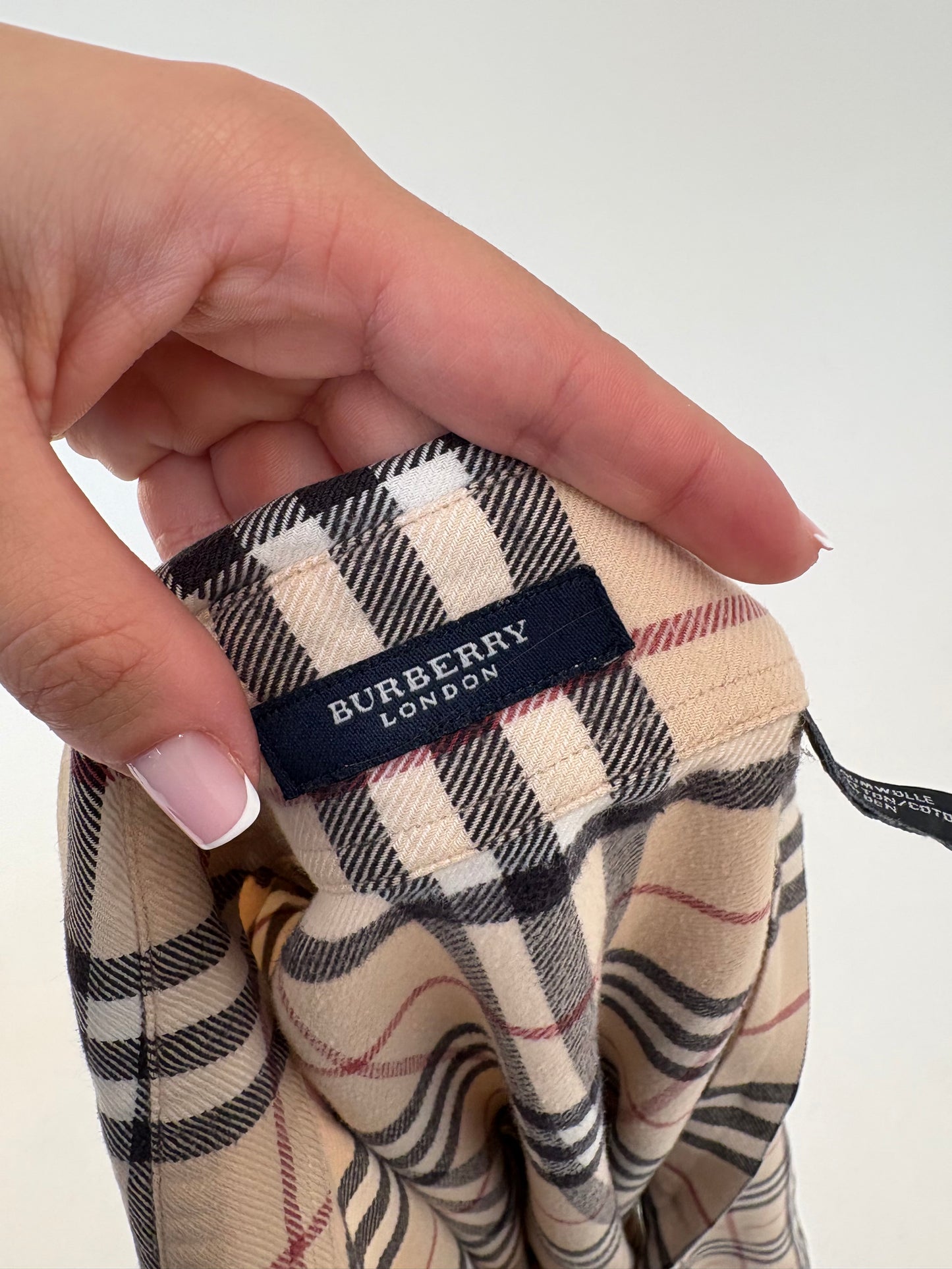 Cămașa Burberry din flanel de bumbac