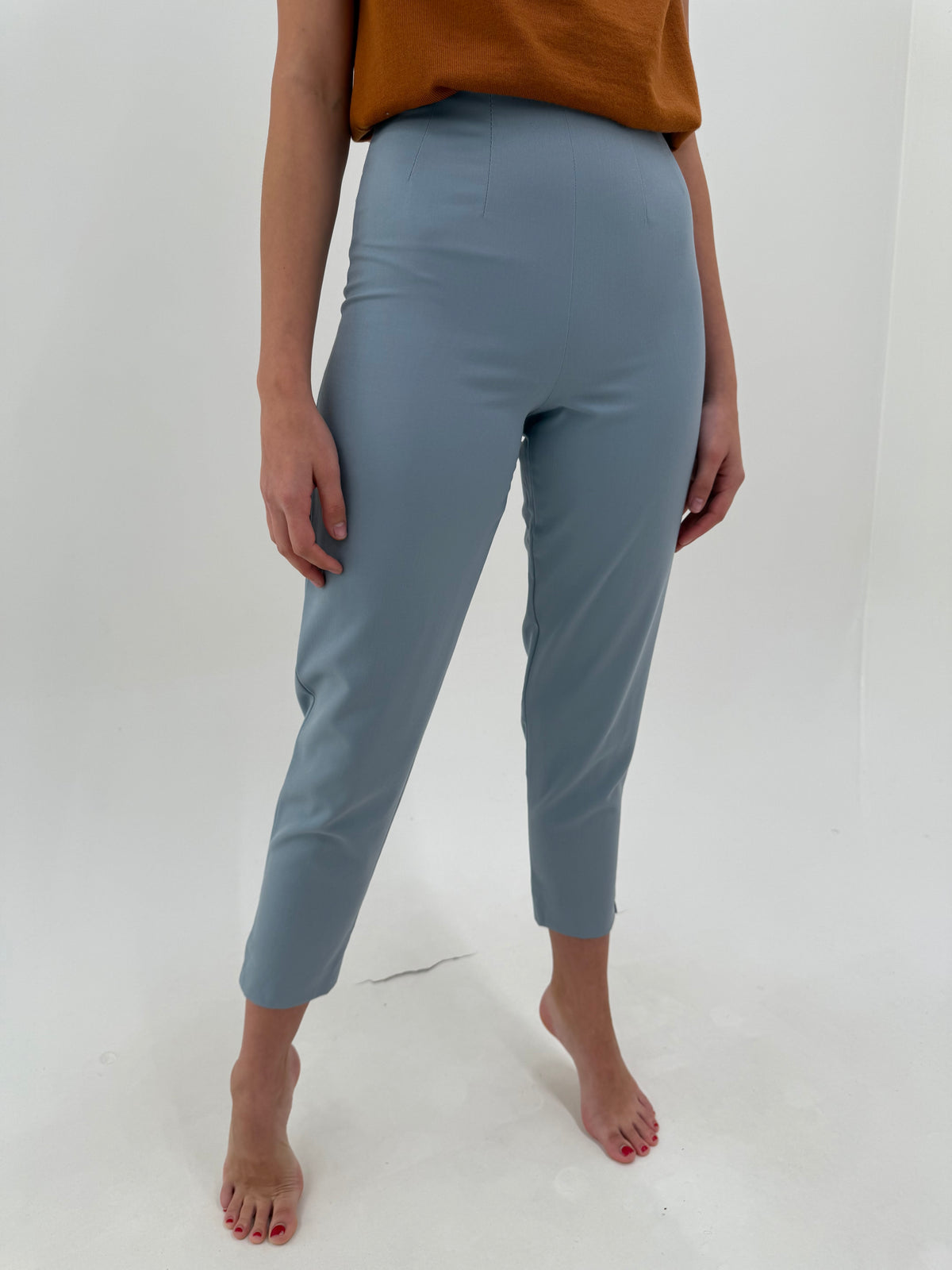 Pantaloni țigaretă Marella by Max Mara dusty baby blue