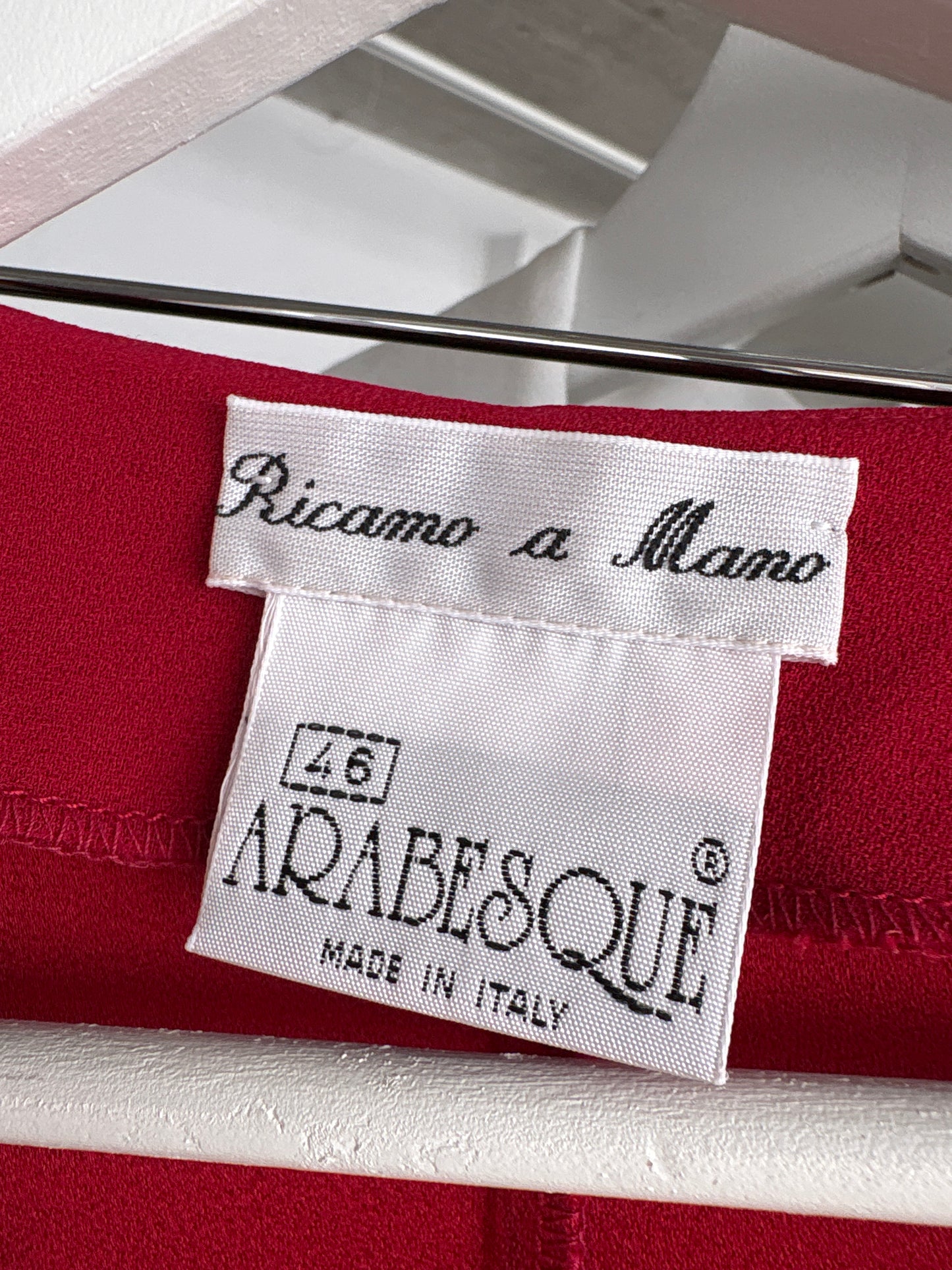 Sacou vintage luxury italian lucrat manual dark cherry red din twill