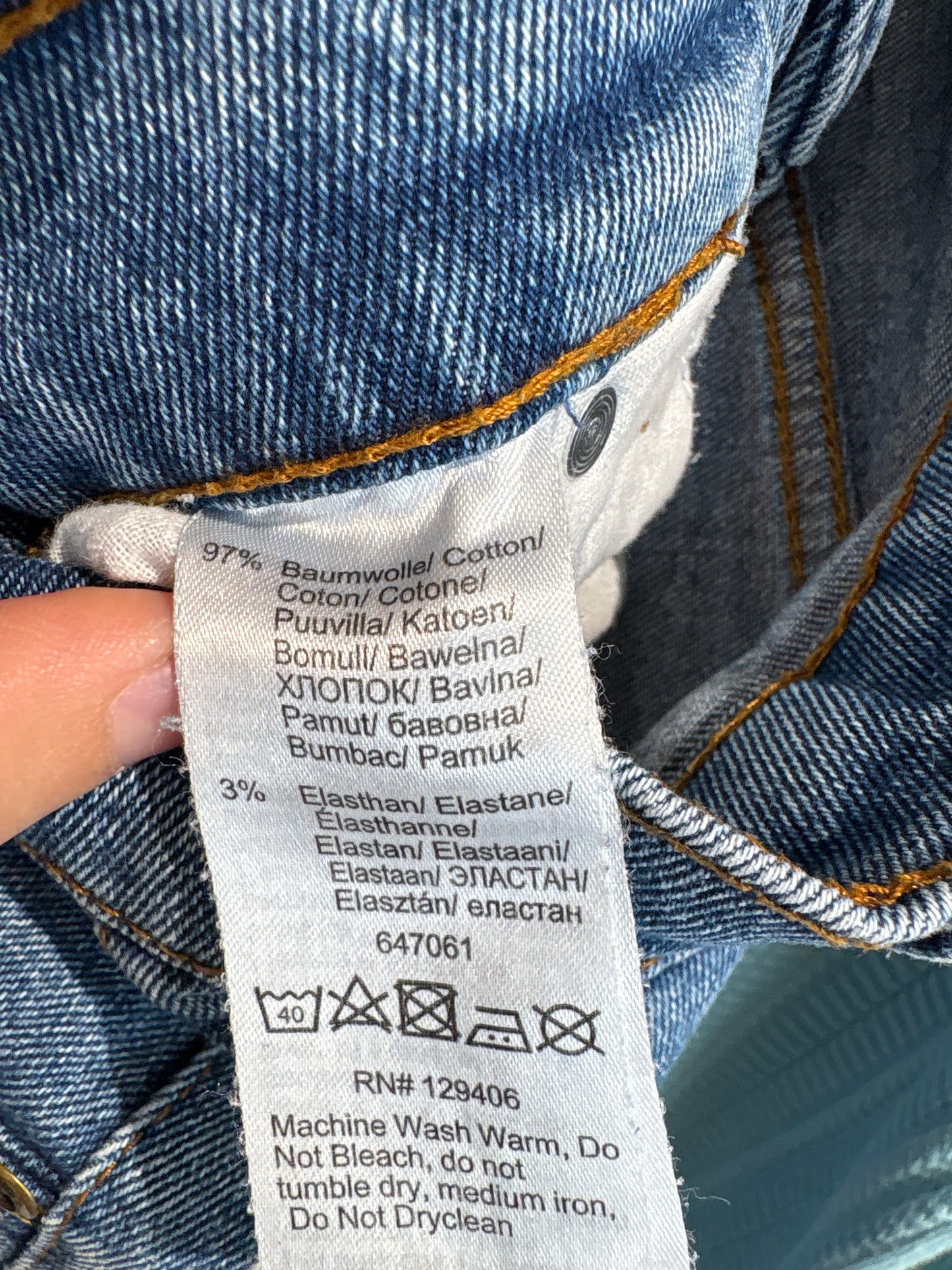 Jeans vintage premium groși modelatori classic wash