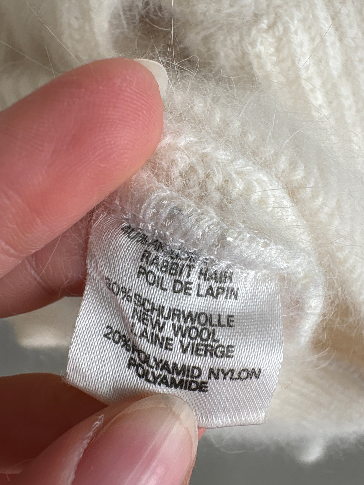 Jacheta vintage ultra fină și pufoasă din Angora și lana în croi retro modern