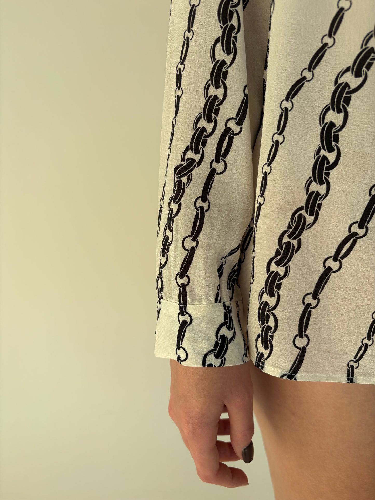 Cămașa Marella by Max Mara din mătase naturală cu print baroc