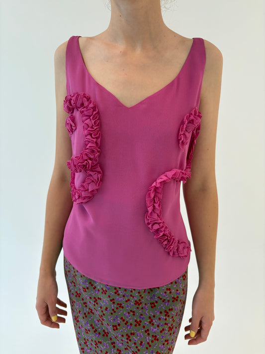 Top cambrat in stil corsaj de brand luxury italian