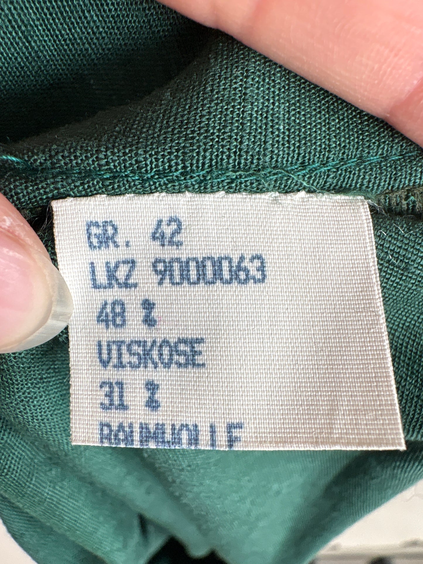 Fustă cu talie super marcată din pânză moale dark green midi lung