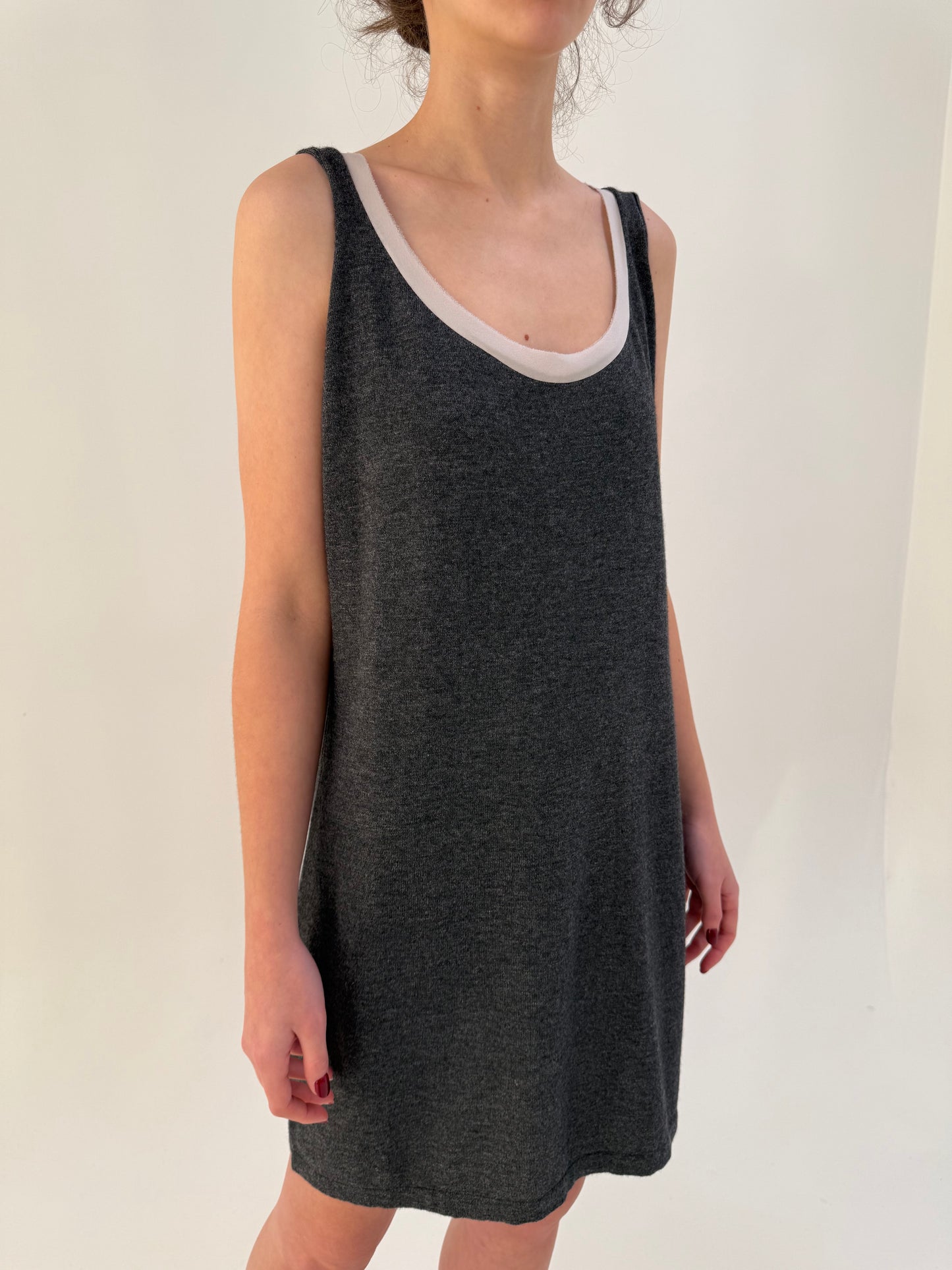 Set de brand luxury italian din cașmir cu lana merino și inserții de mătase naturală