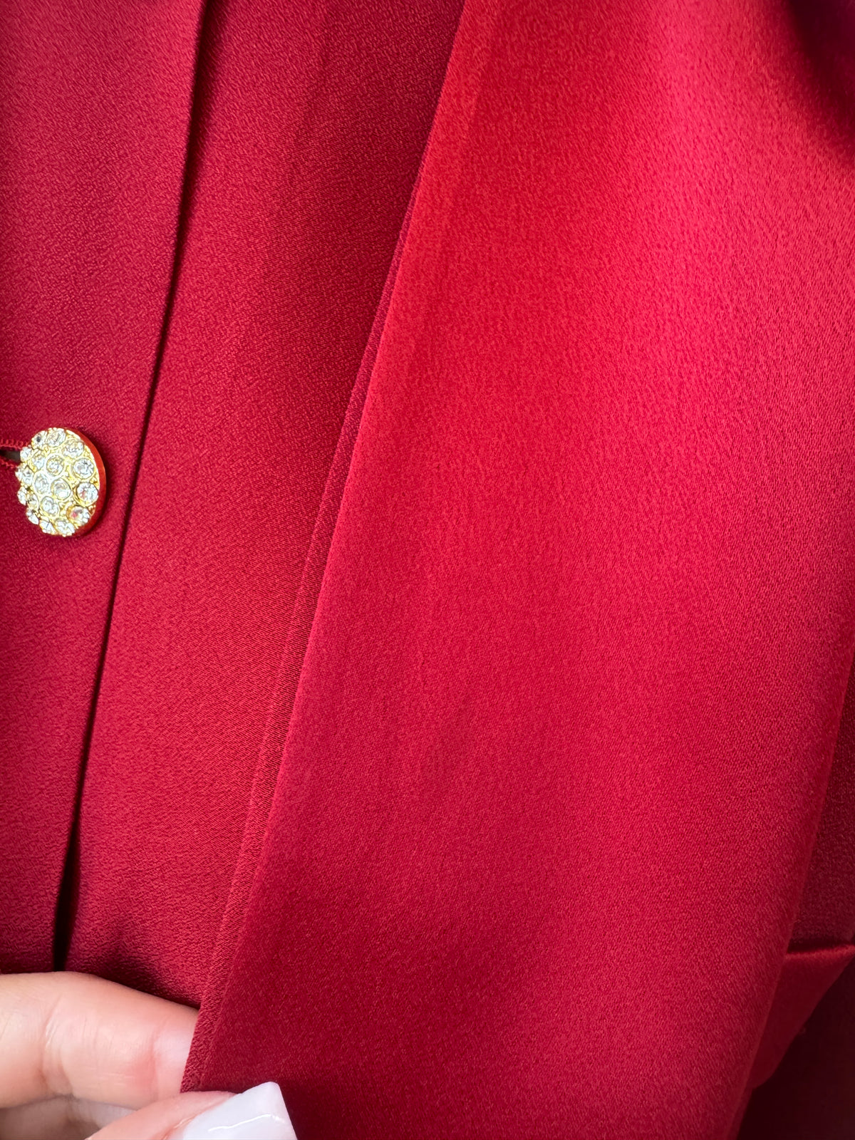 Rochie Luisa Spagnoli burgundy de la zi la cocktail din crep excepțional