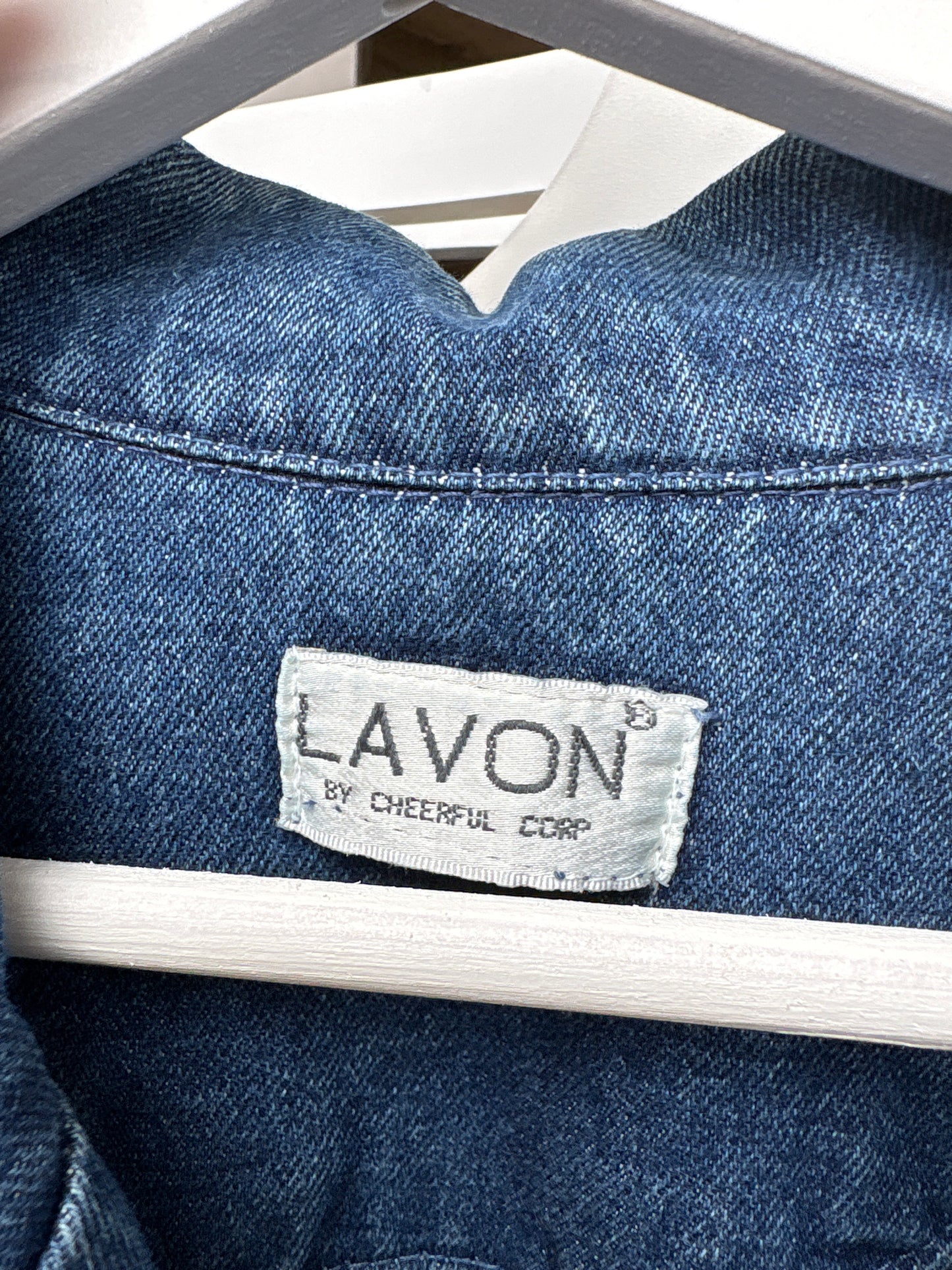 Geacă Old vintage din jeans sfârșit de  80 în croi tip bomber