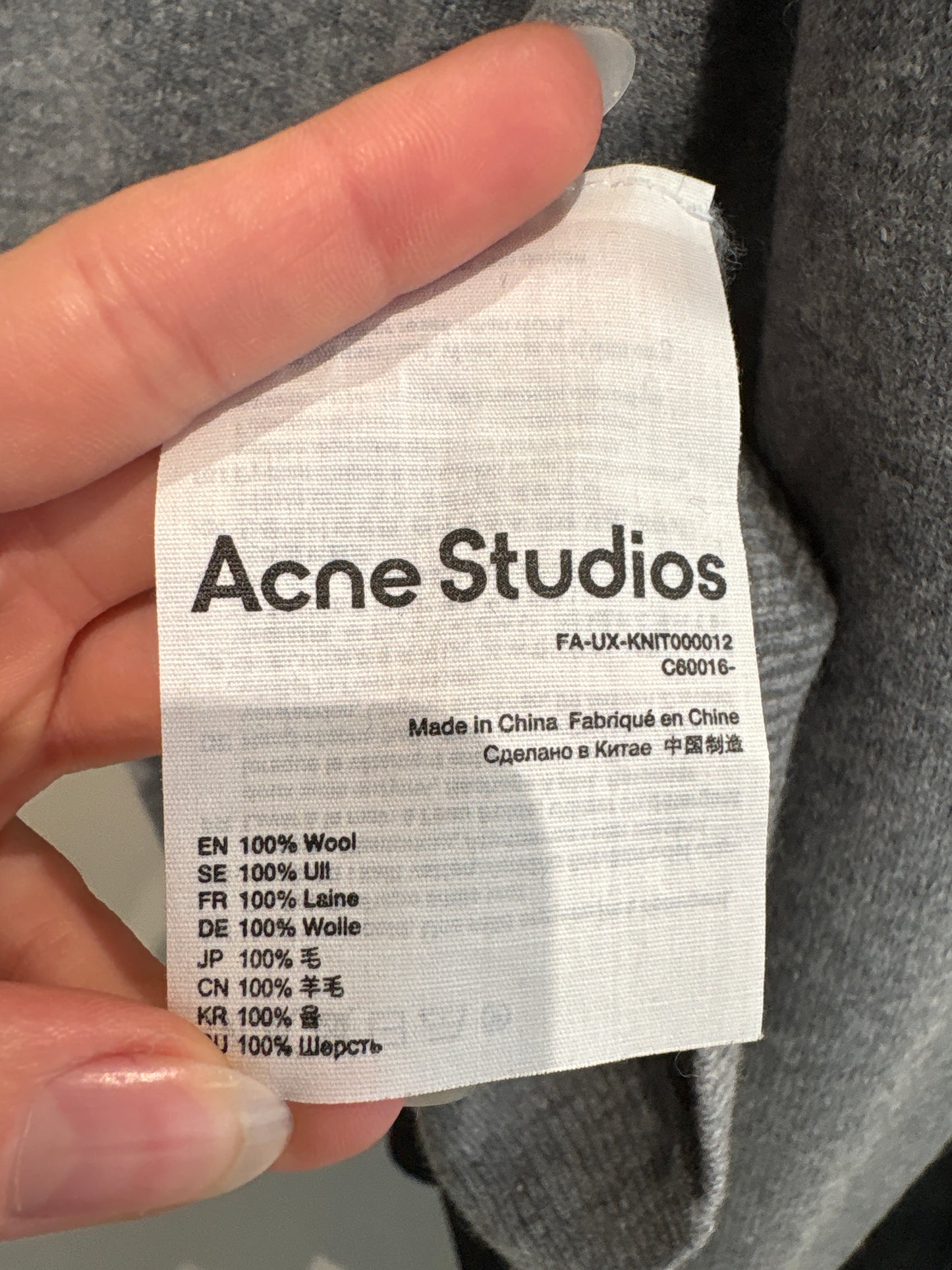 Pulover tall luxury Acne Studios
