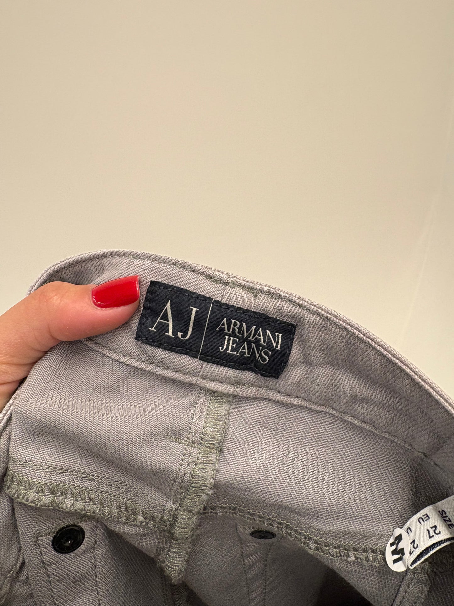 Jeans Armani warm gray modelatori